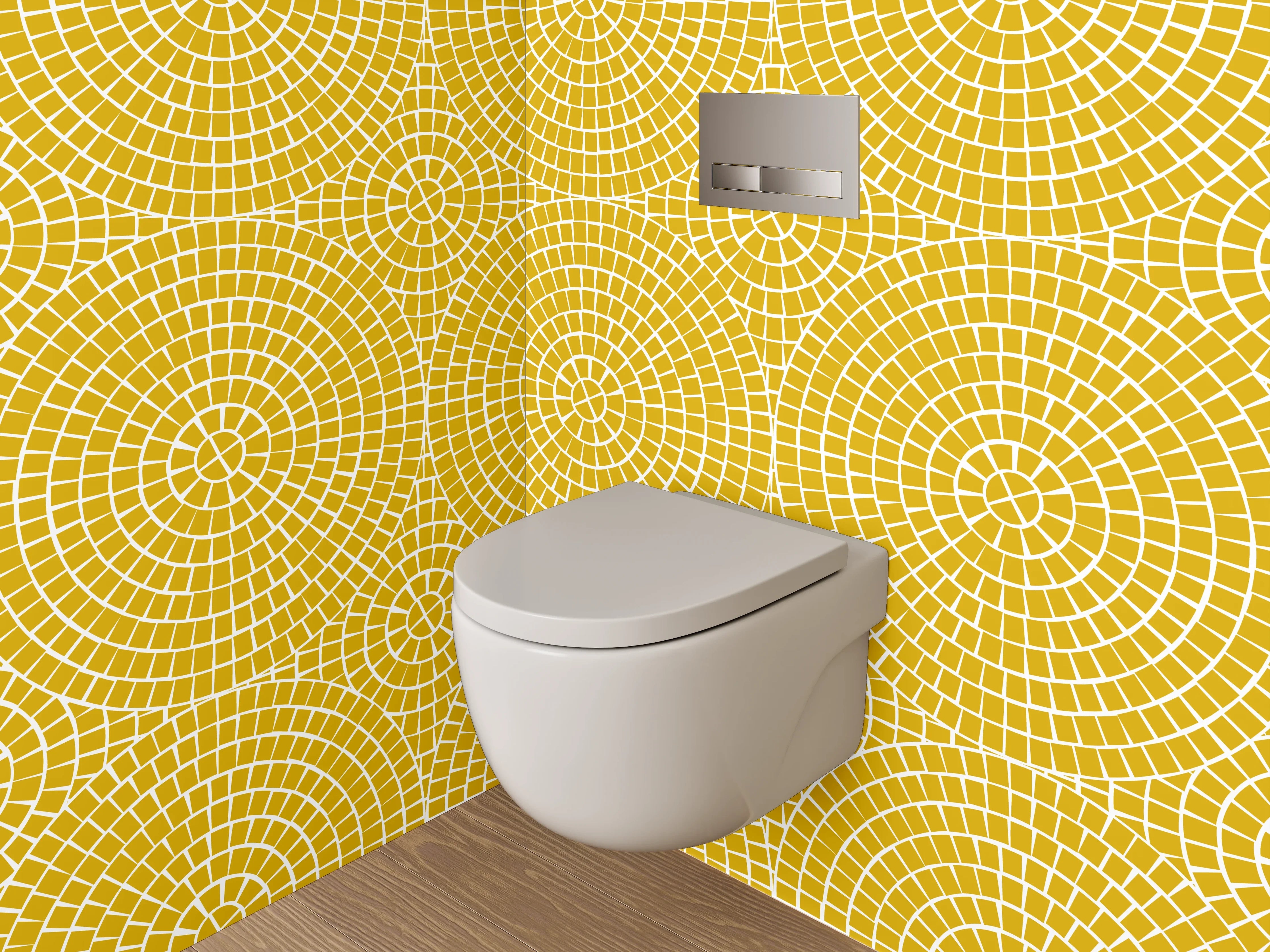 WC-Rückwand - Helle und elegante Muster-Designs