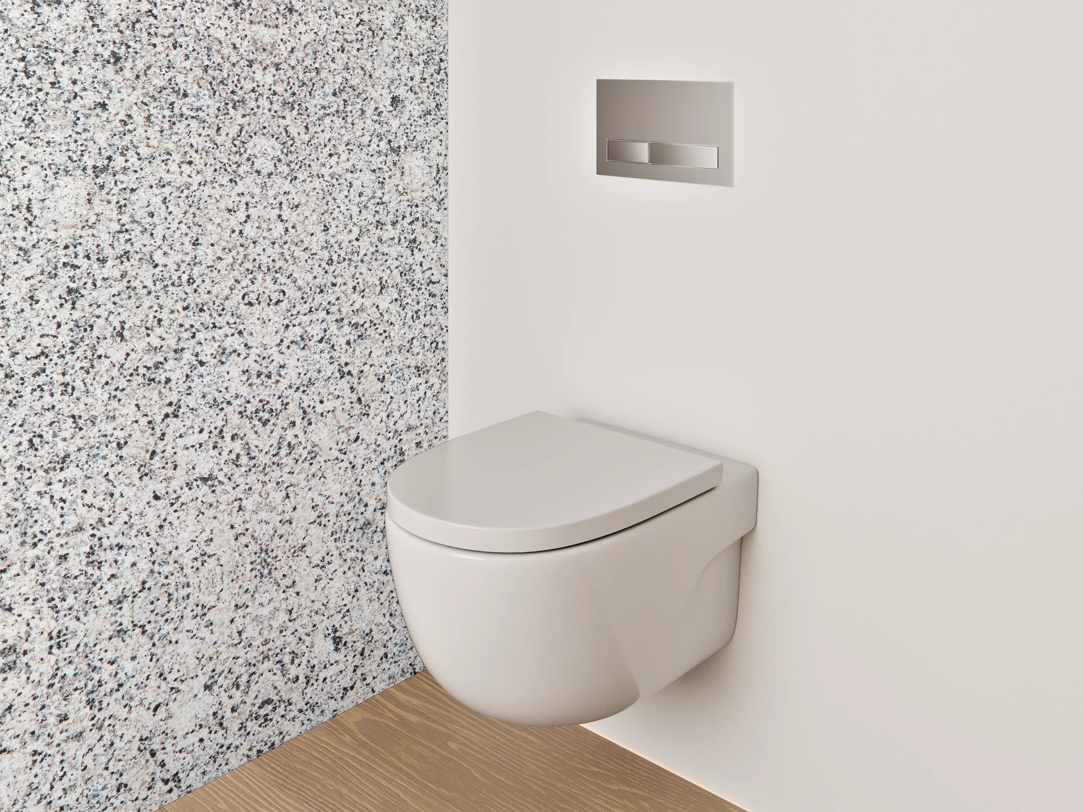 WC-Rückwand - Heller Granitlook für moderne Räume