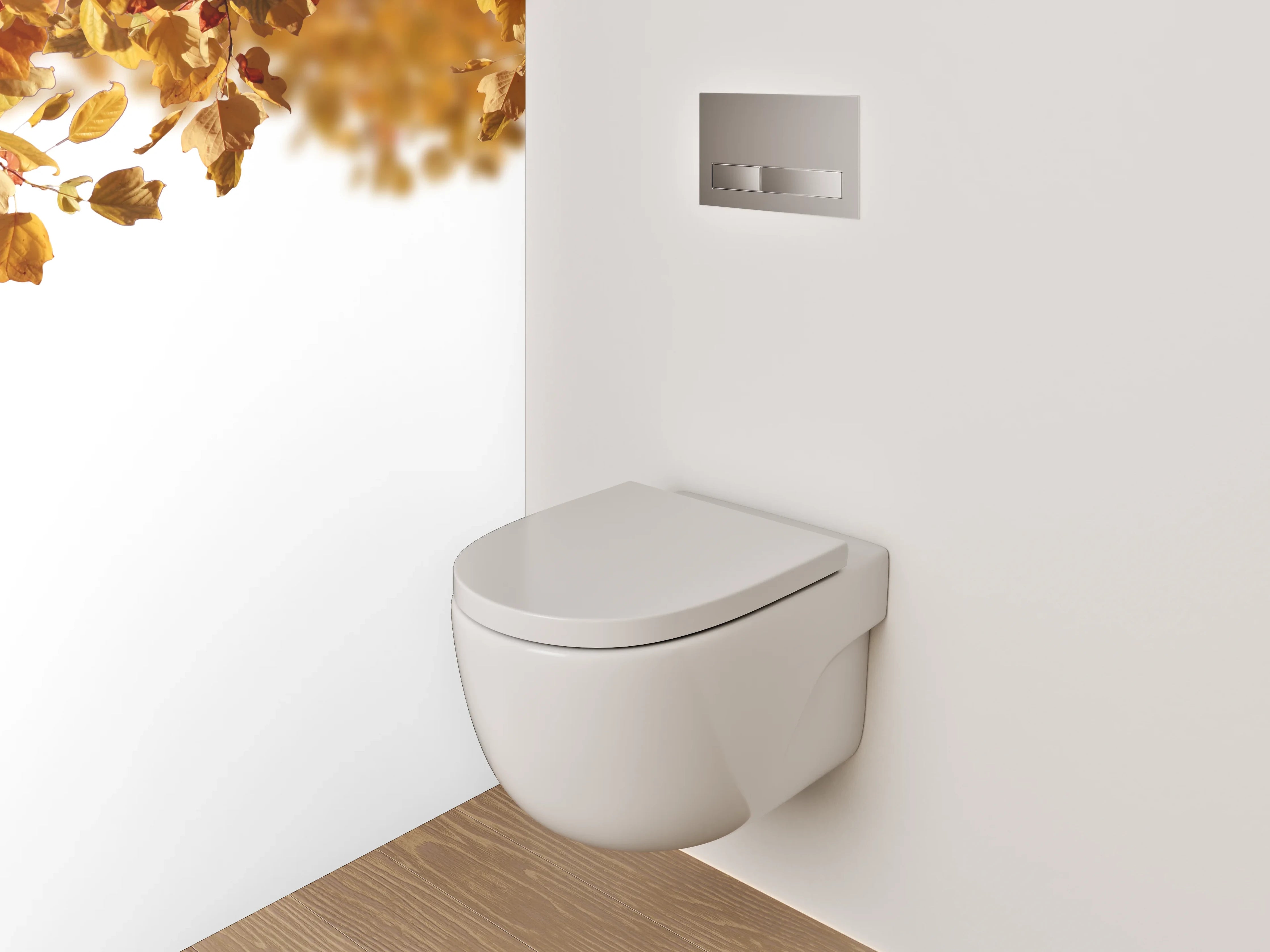 WC-Rückwand - Herbstliche Blätterdecke