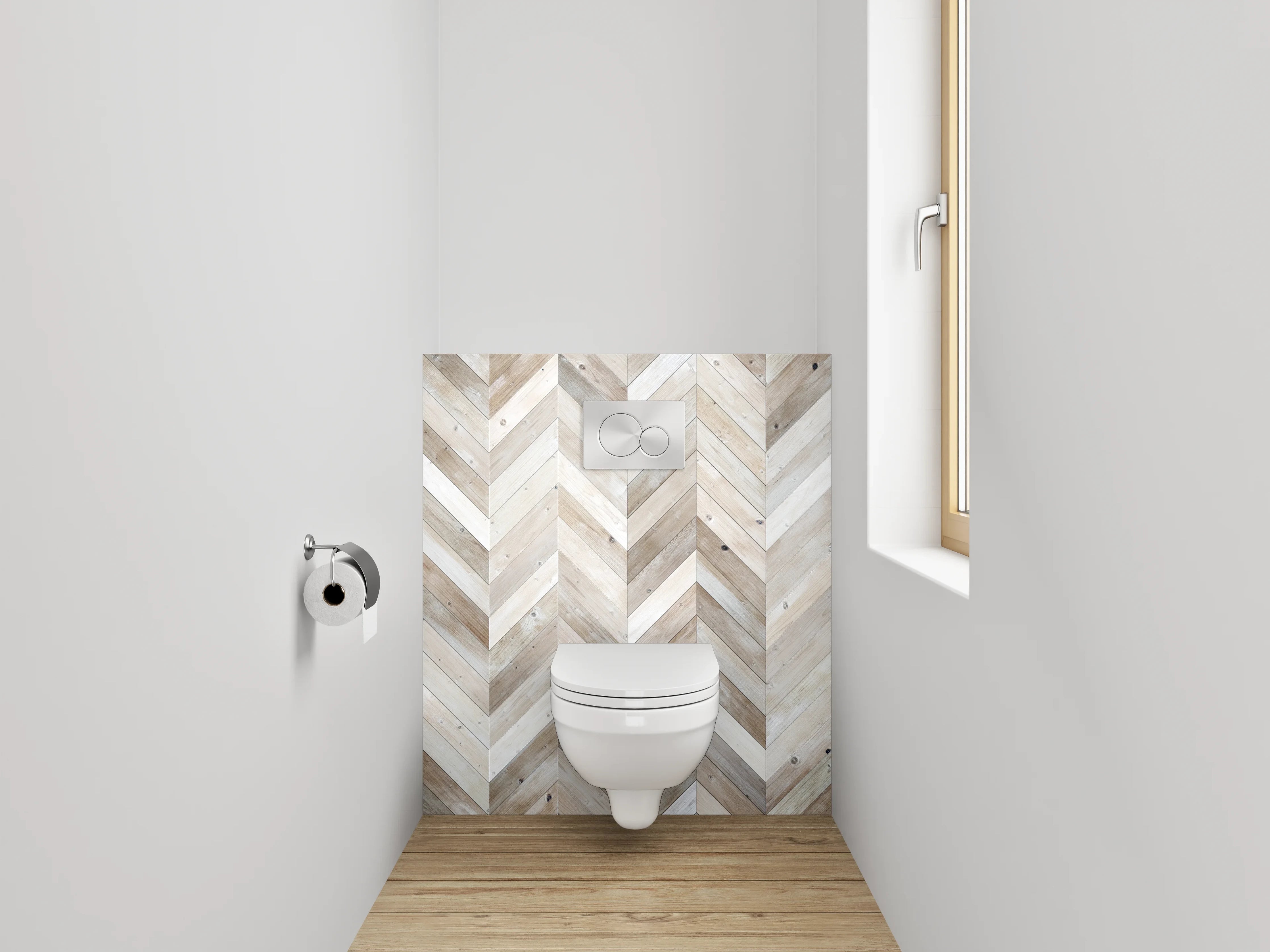 WC-Rückwand - Hochwertiges Holzdesign mit Naturär-Charme