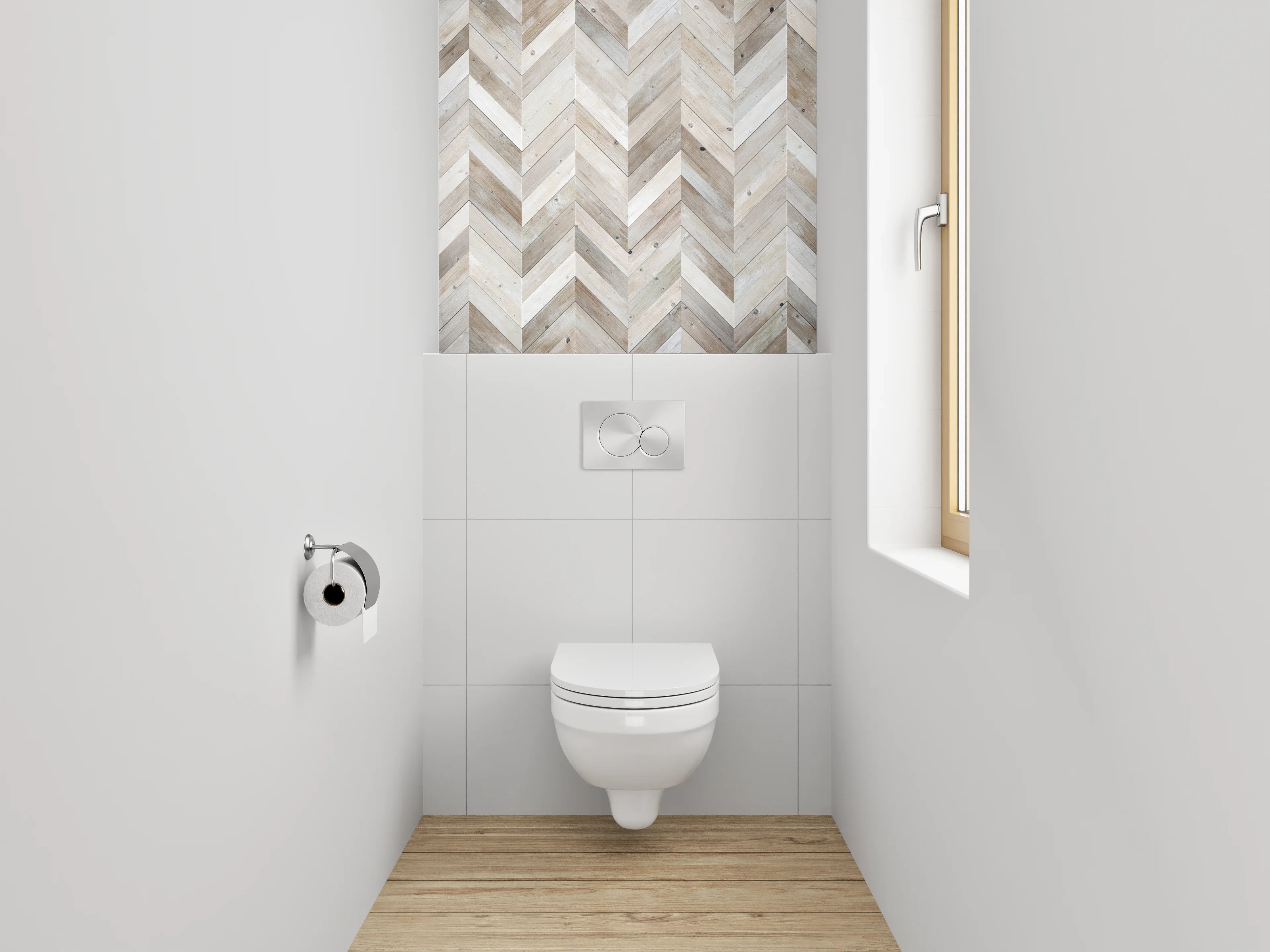 WC-Rückwand - Hochwertiges Holzdesign mit Naturär-Charme