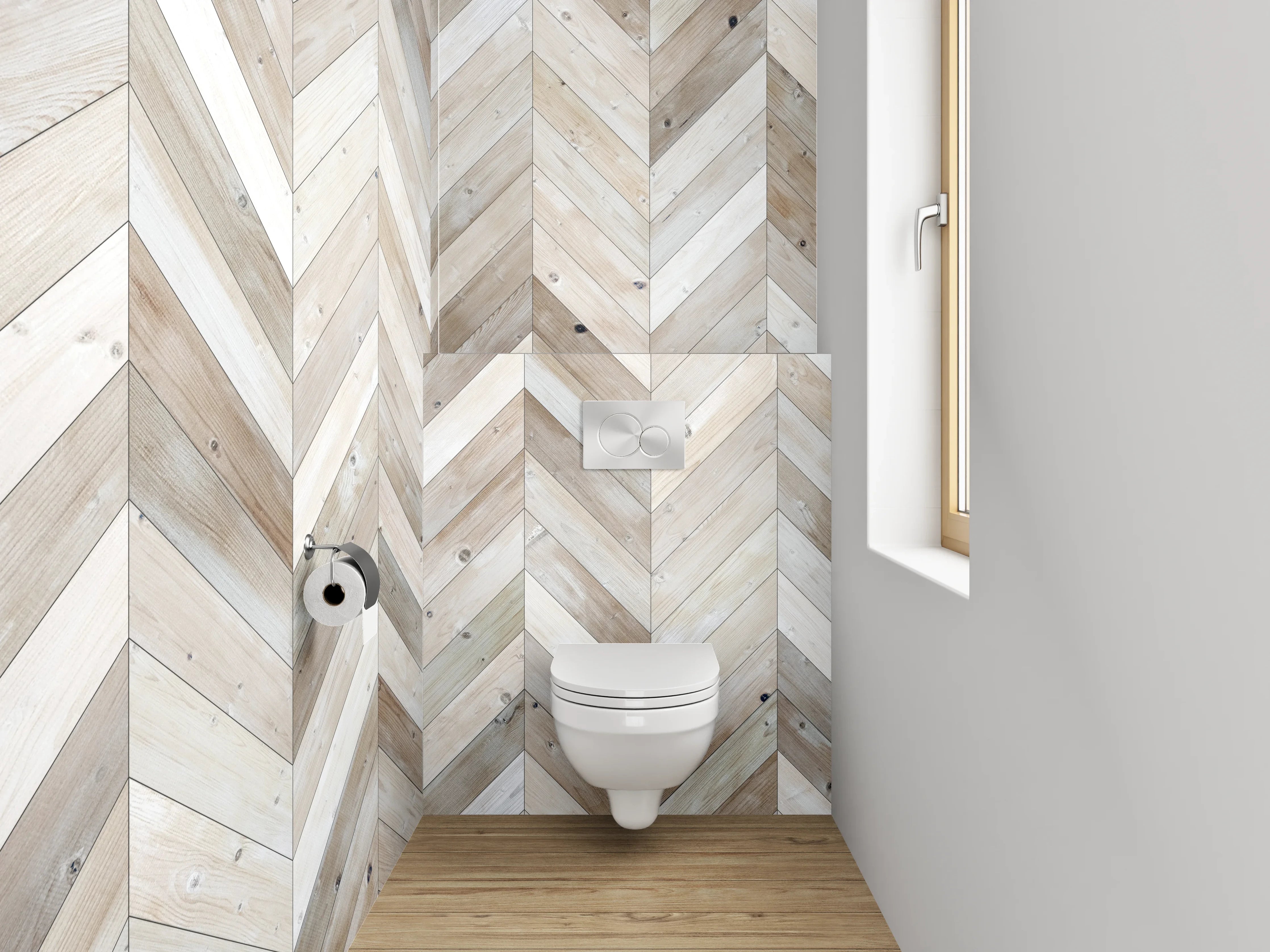 WC-Rückwand - Hochwertiges Holzdesign mit Naturär-Charme
