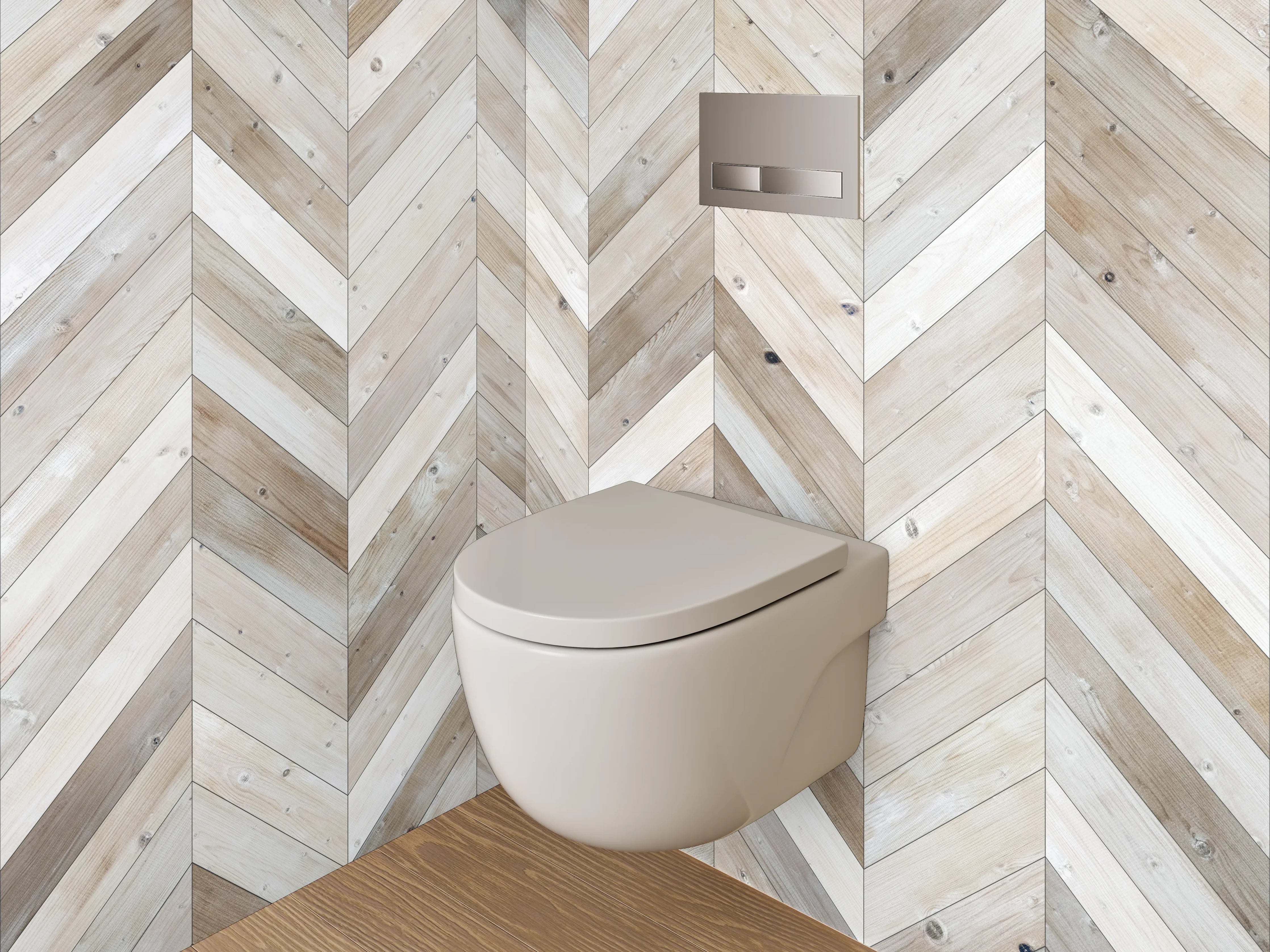 WC-Rückwand - Hochwertiges Holzdesign mit Naturär-Charme