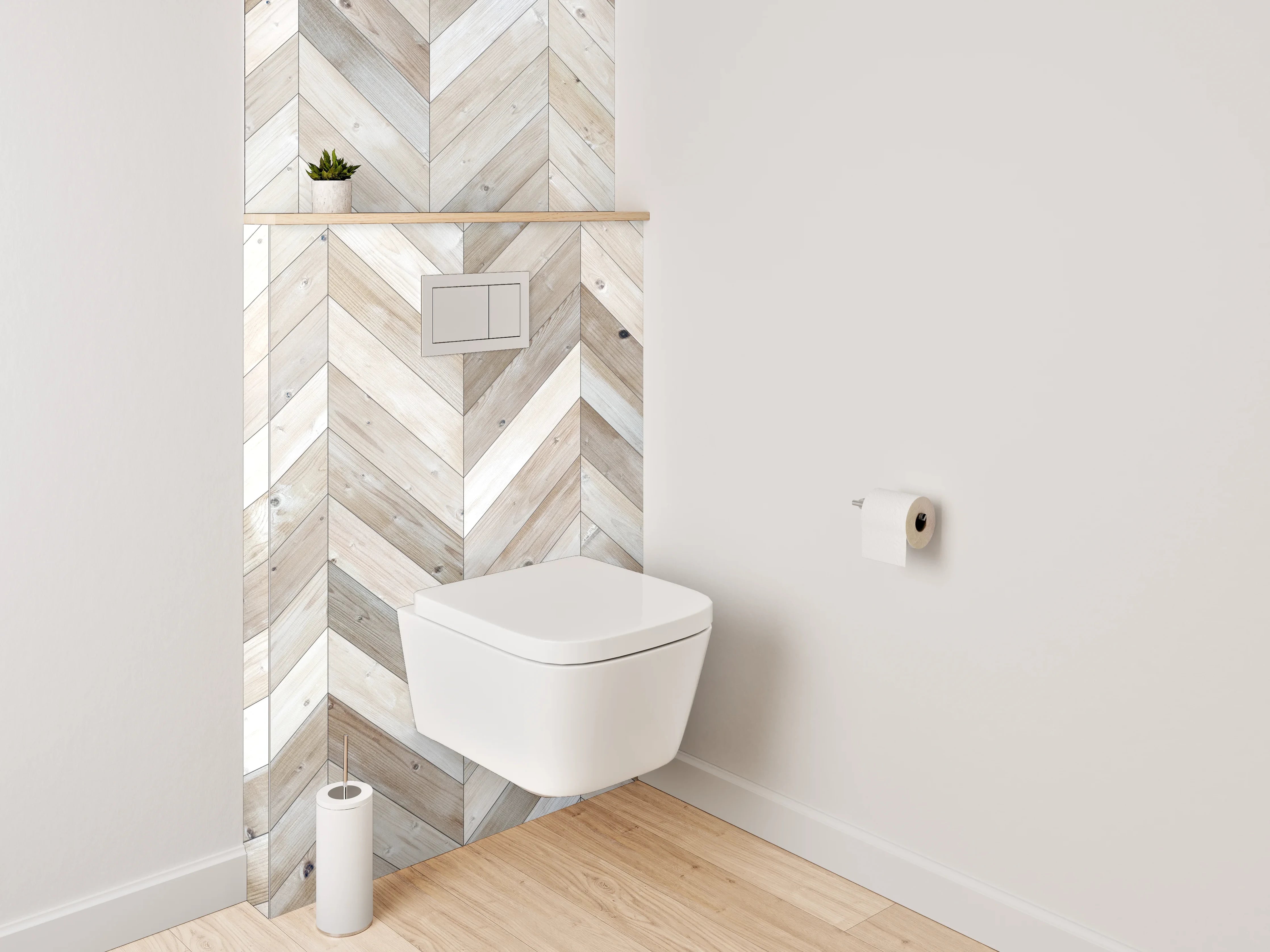 WC-Rückwand - Hochwertiges Holzdesign mit Naturär-Charme