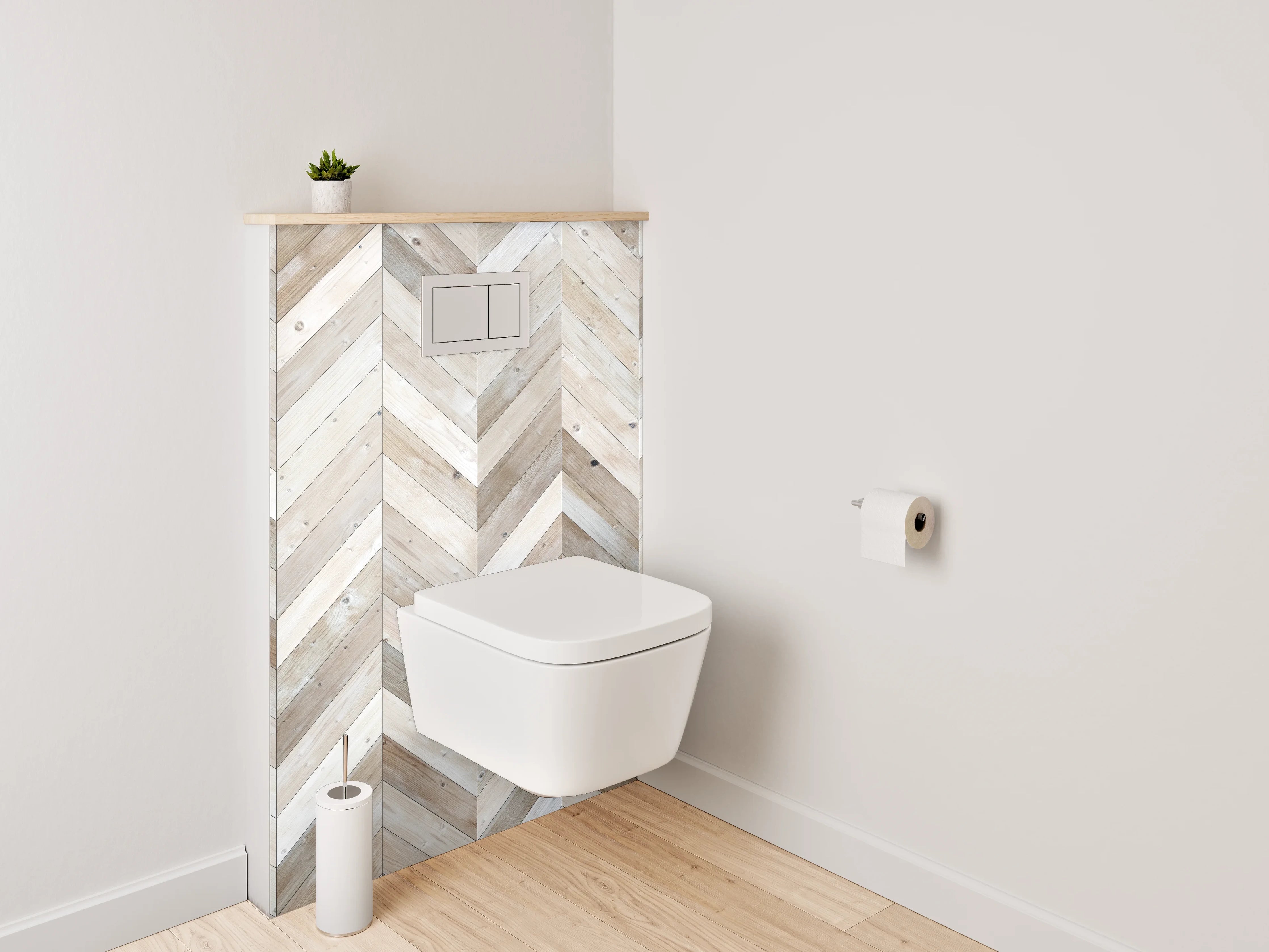 WC-Rückwand - Hochwertiges Holzdesign mit Naturär-Charme