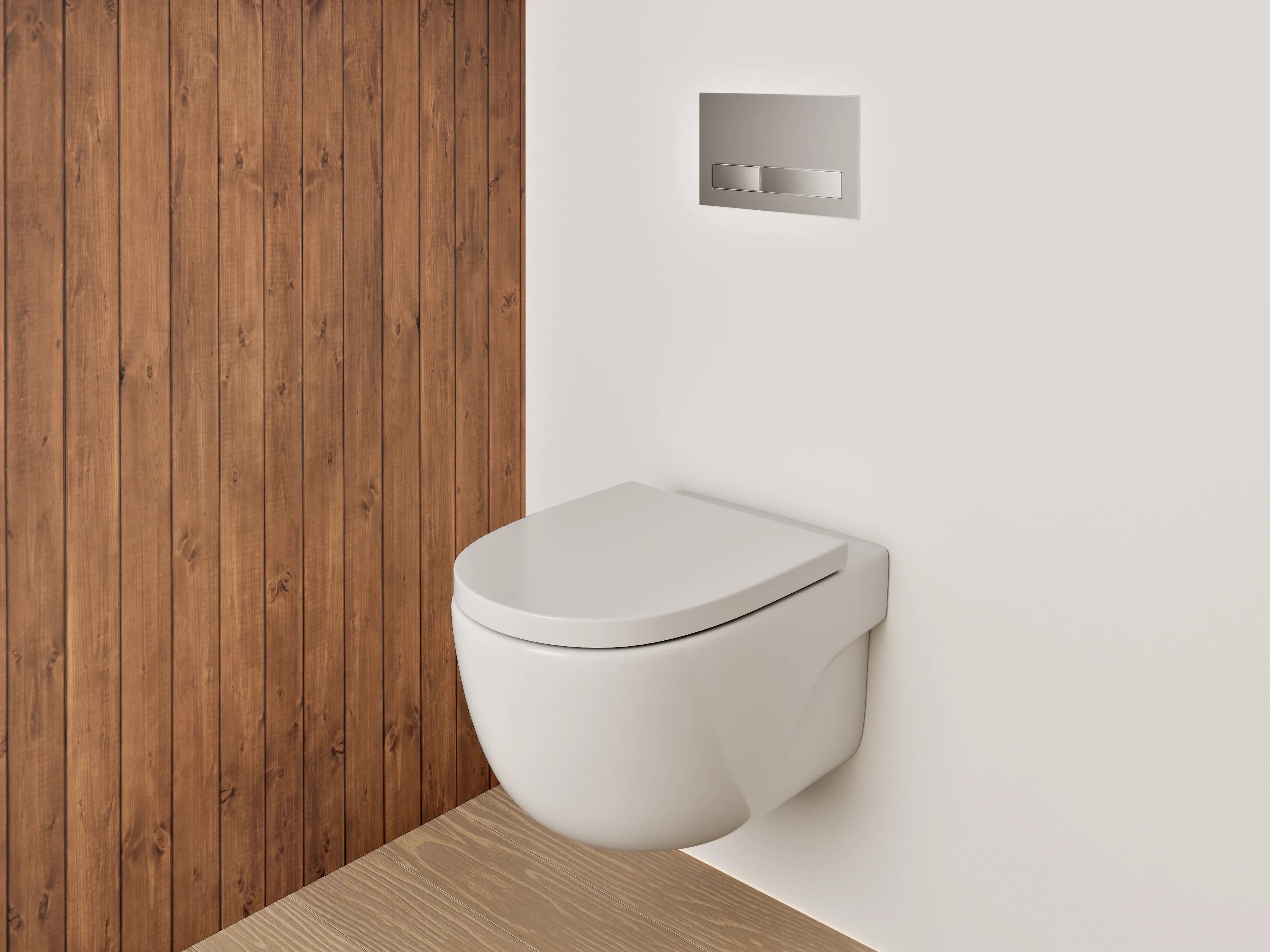 WC-Rückwand - Holzoptik braun Wandverkleidung