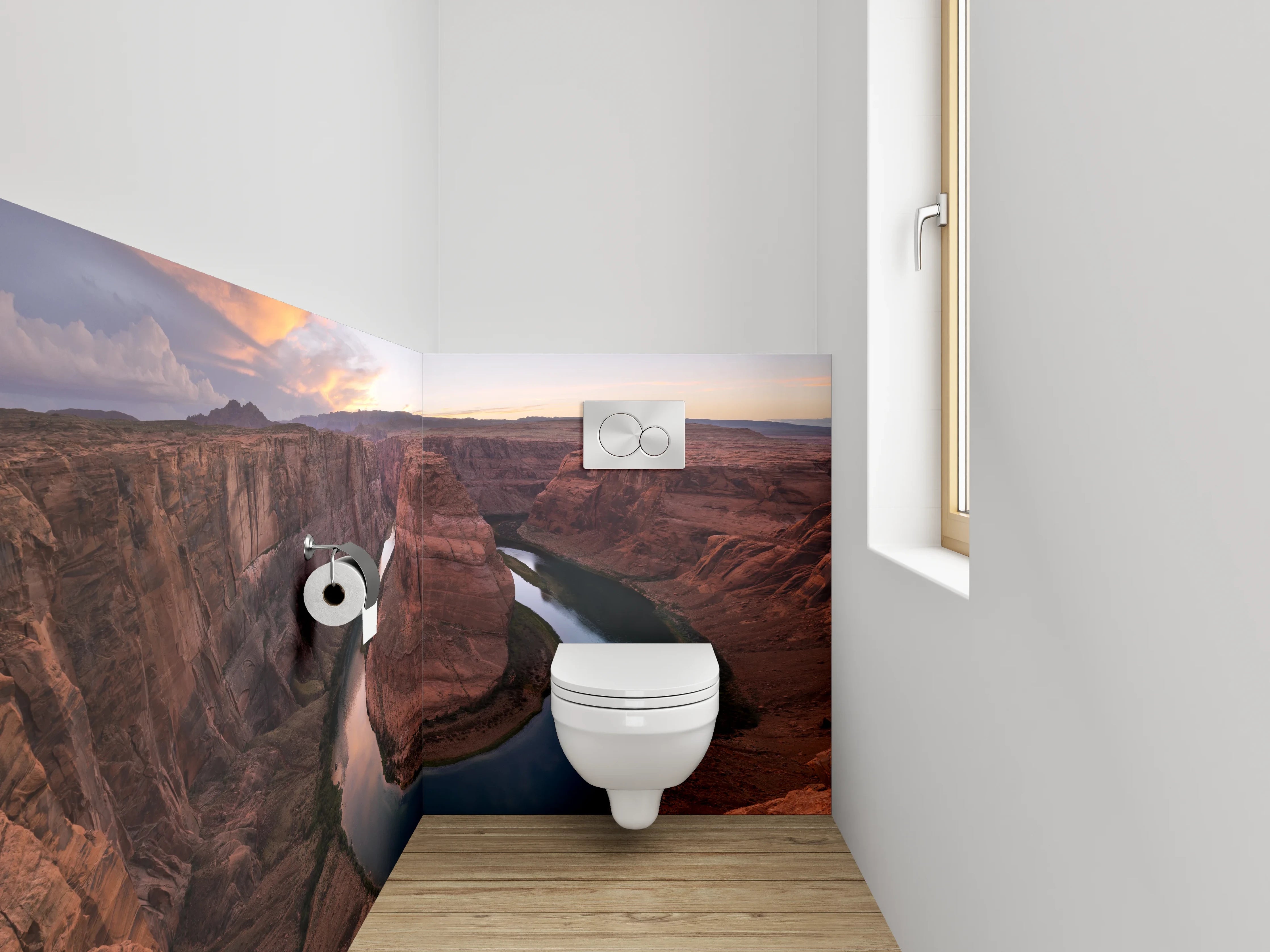WC-Rückwand - Horseshoe Bend Flusslandschaft Sonnenuntergang
