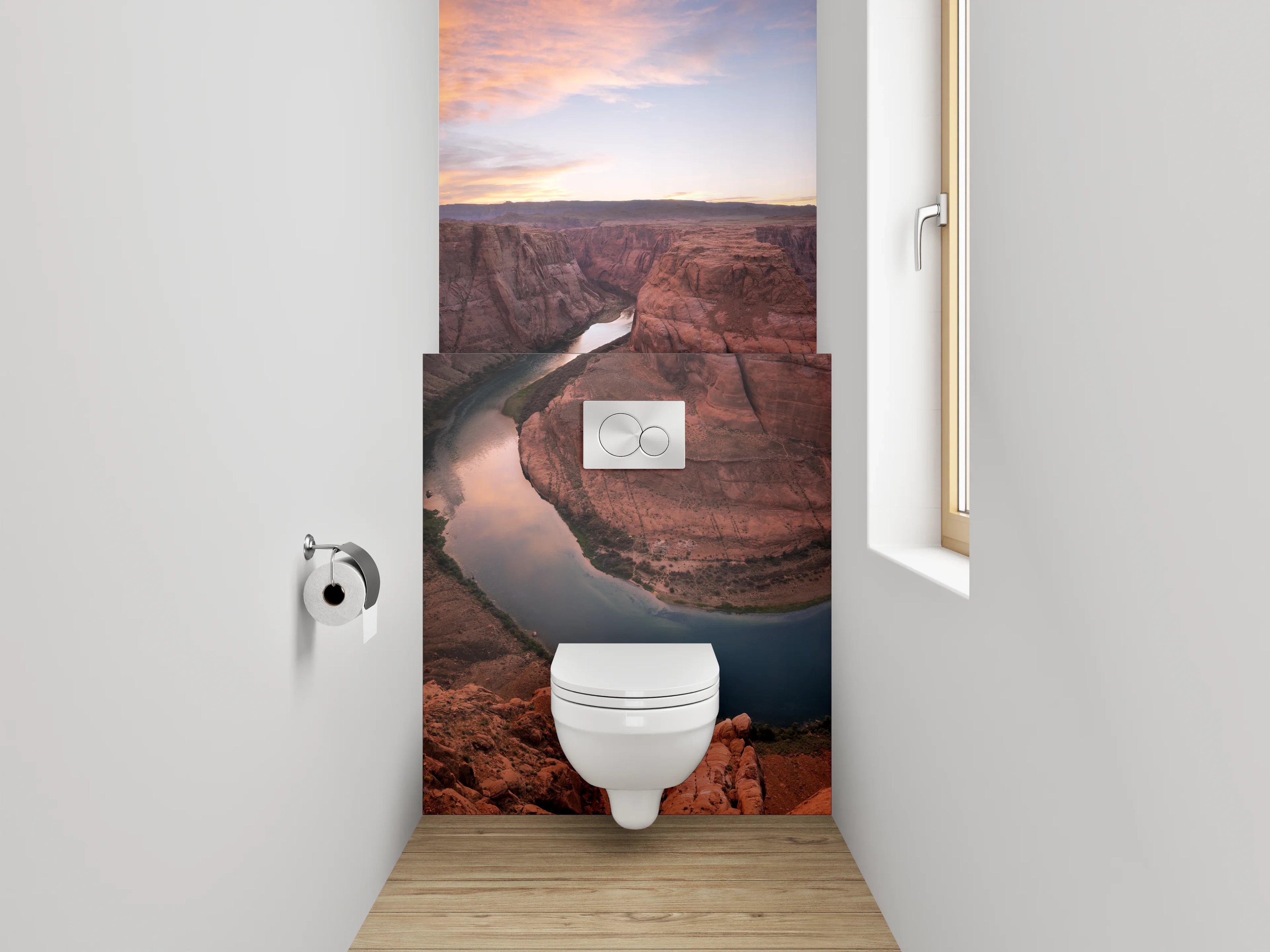WC-Rückwand - Horseshoe Bend Flusslandschaft Sonnenuntergang