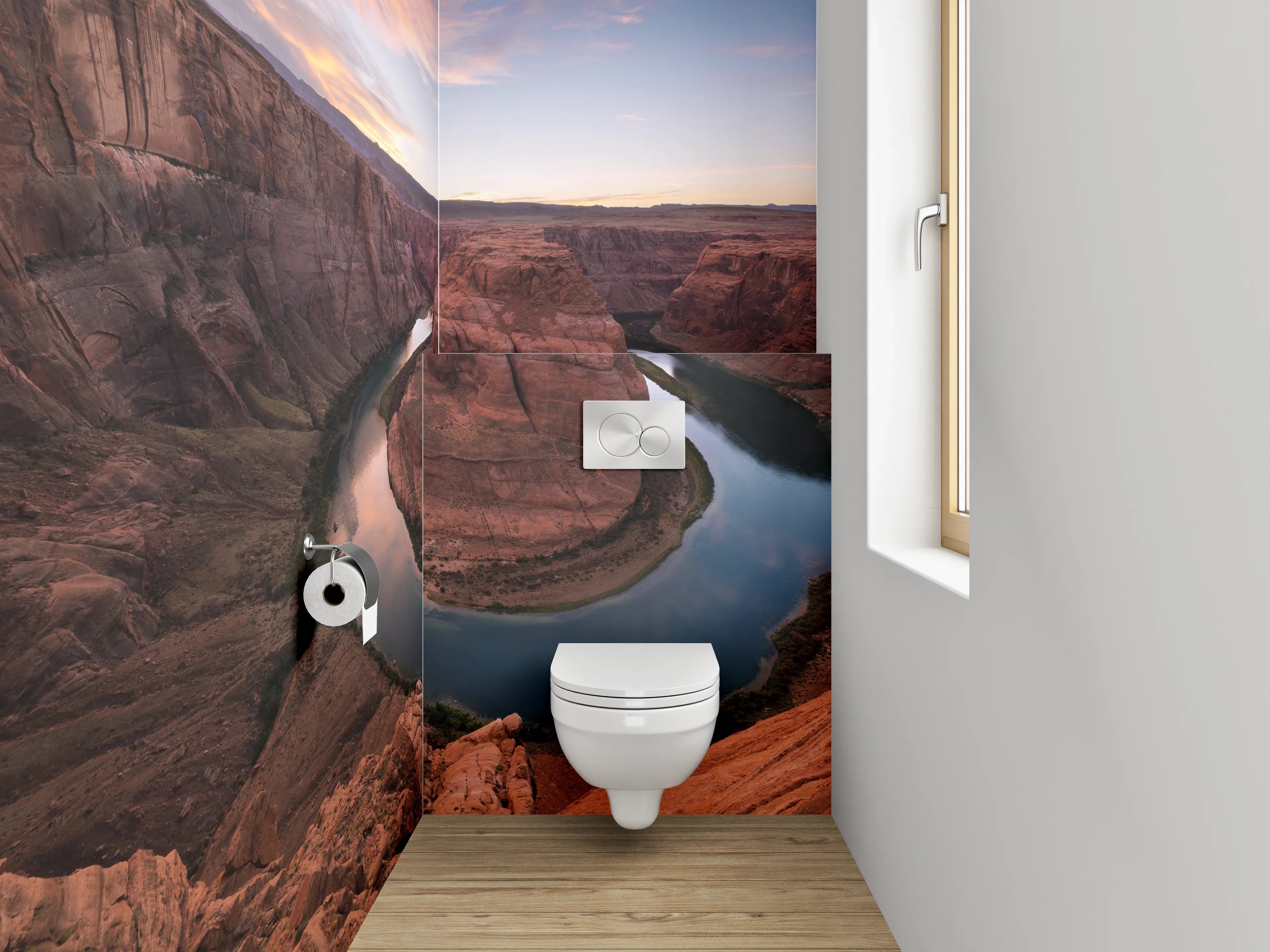 WC-Rückwand - Horseshoe Bend Flusslandschaft Sonnenuntergang