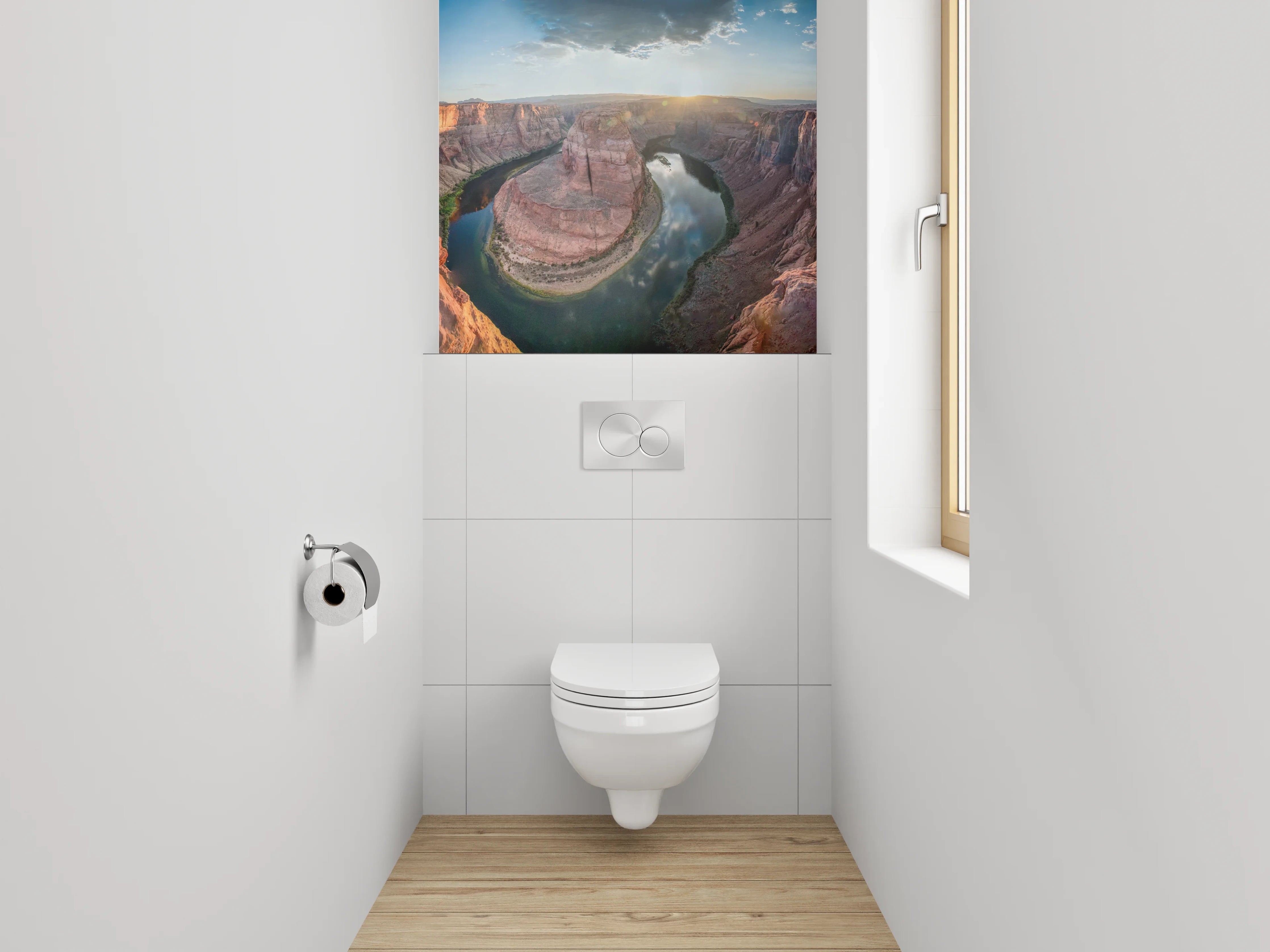 WC-Rückwand - Horseshoe Bend Panorama Sonnenaufgang