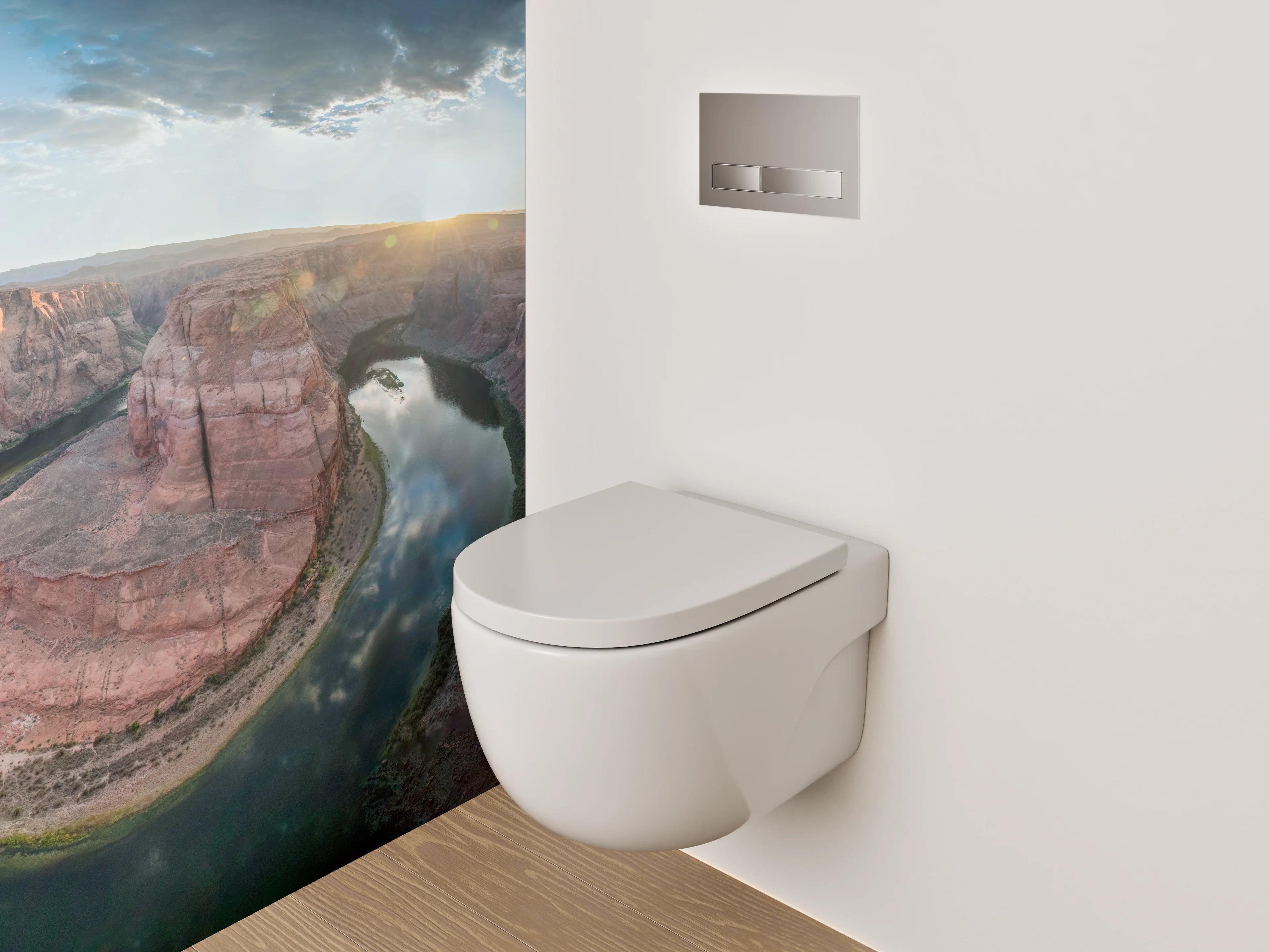 WC-Rückwand - Horseshoe Bend Panorama Sonnenaufgang