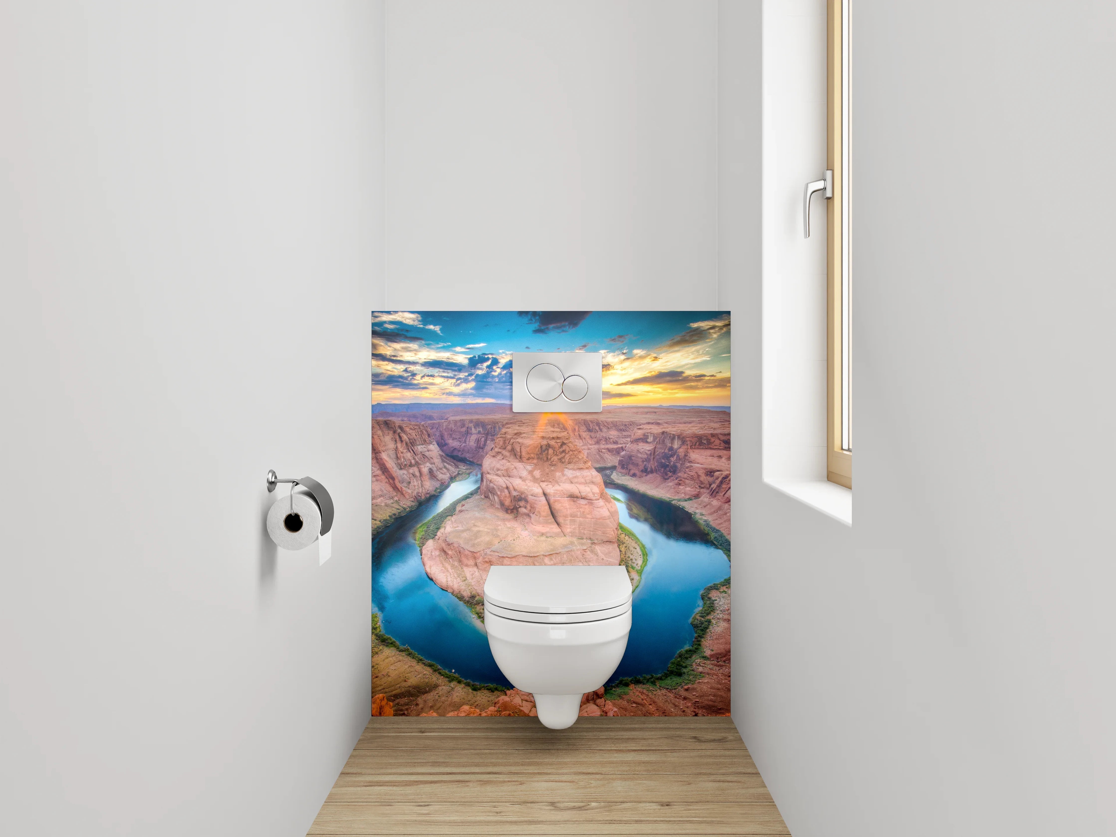 WC-Rückwand - Horseshoe Bend Sonnenuntergang Natur-Highlight