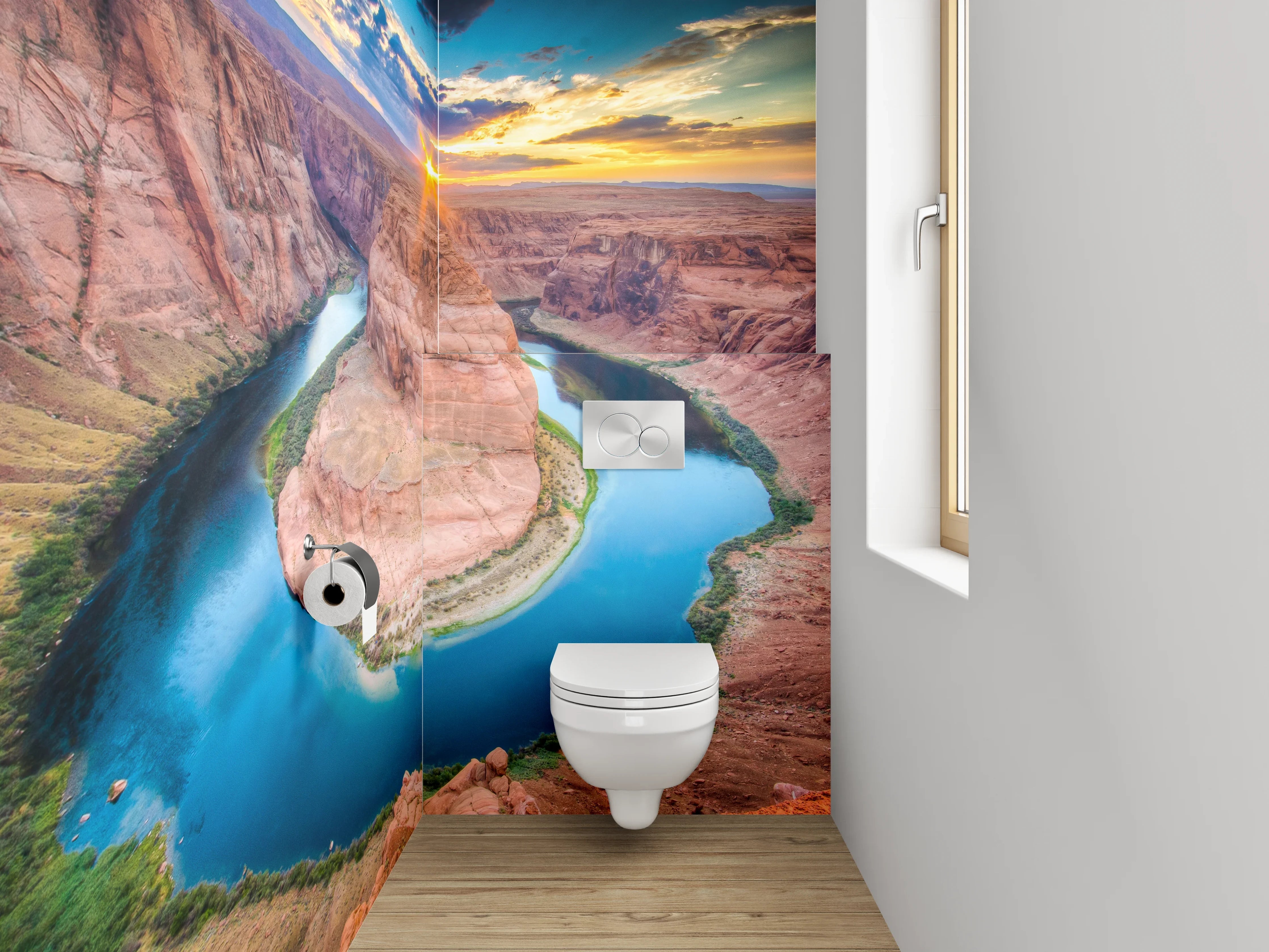 WC-Rückwand - Horseshoe Bend Sonnenuntergang Natur-Highlight