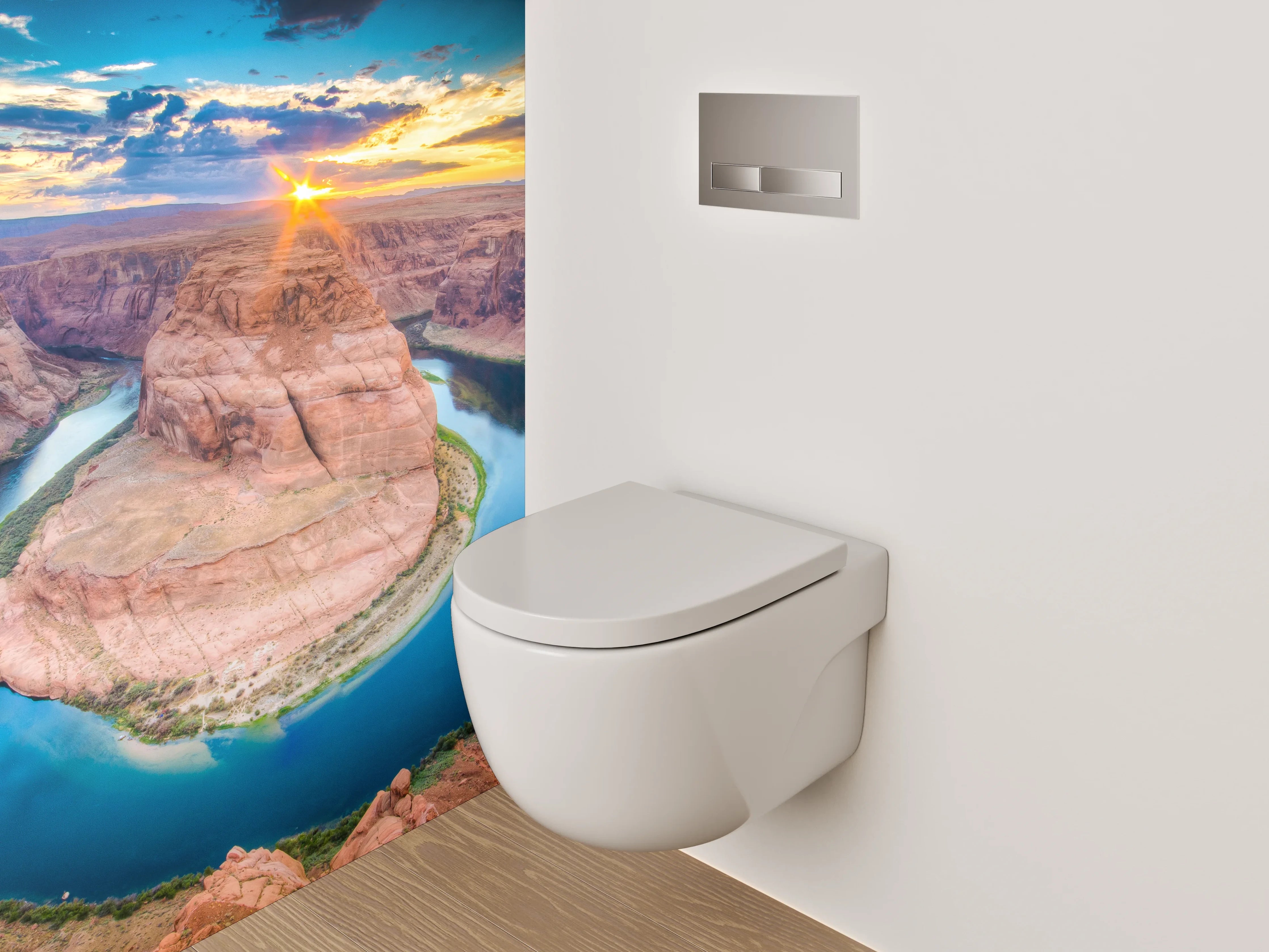 WC-Rückwand - Horseshoe Bend Sonnenuntergang Natur-Highlight