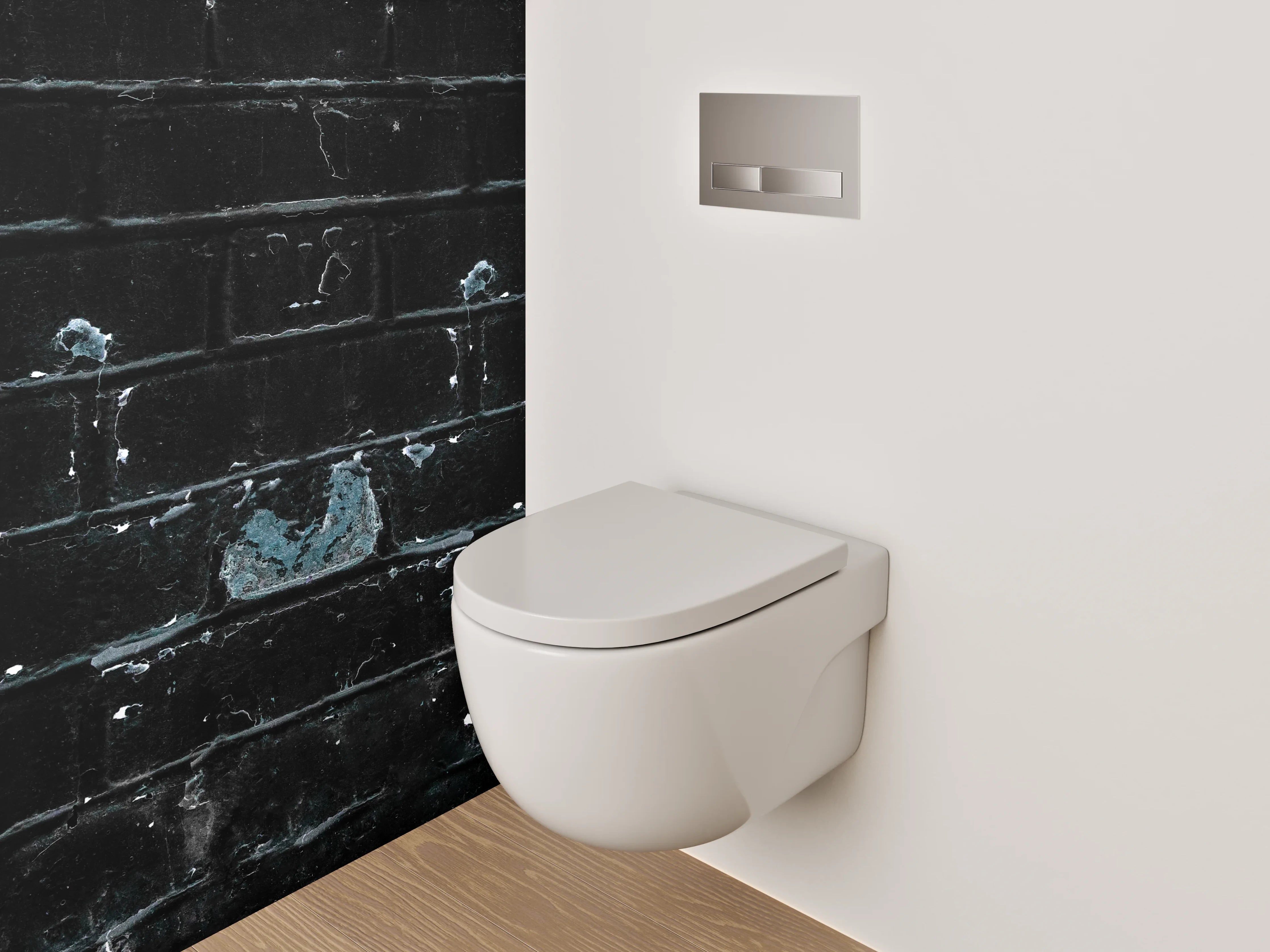 WC-Rückwand - Industrielles Ziegel Wand Kunstmotiv