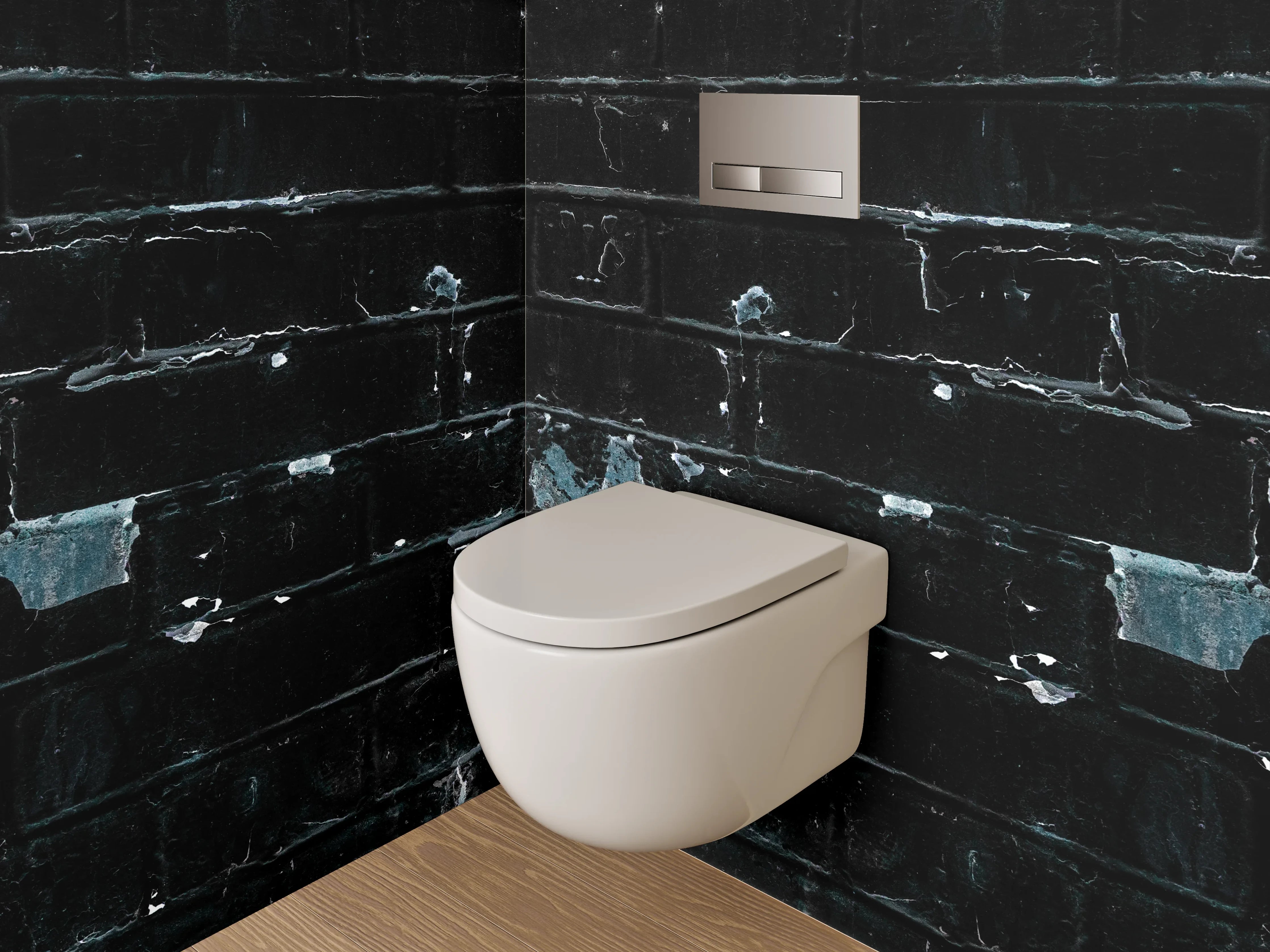 WC-Rückwand - Industrielles Ziegel Wand Kunstmotiv