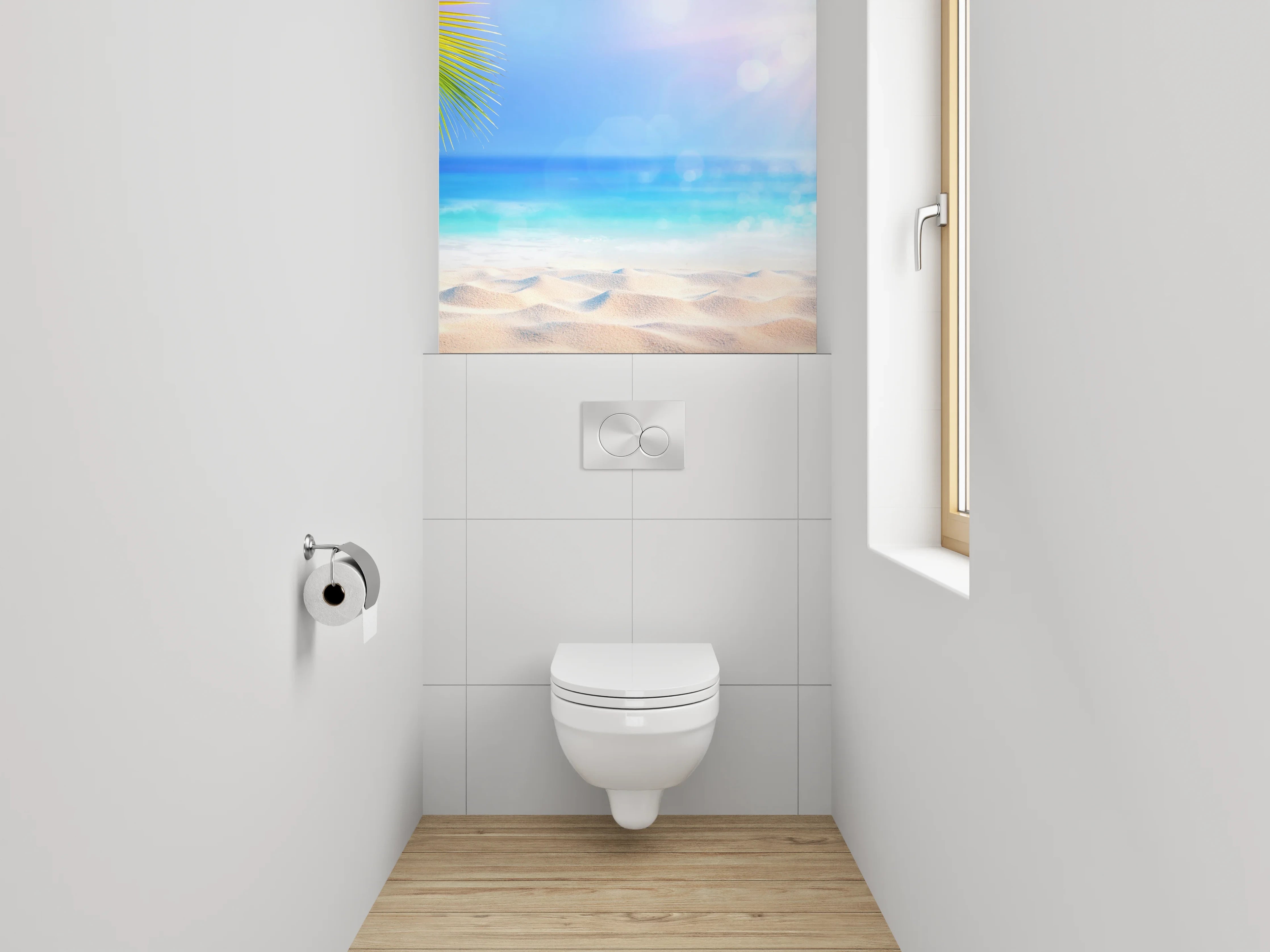 WC-Rückwand - Karibik Strandtraum – Fotomotiv
