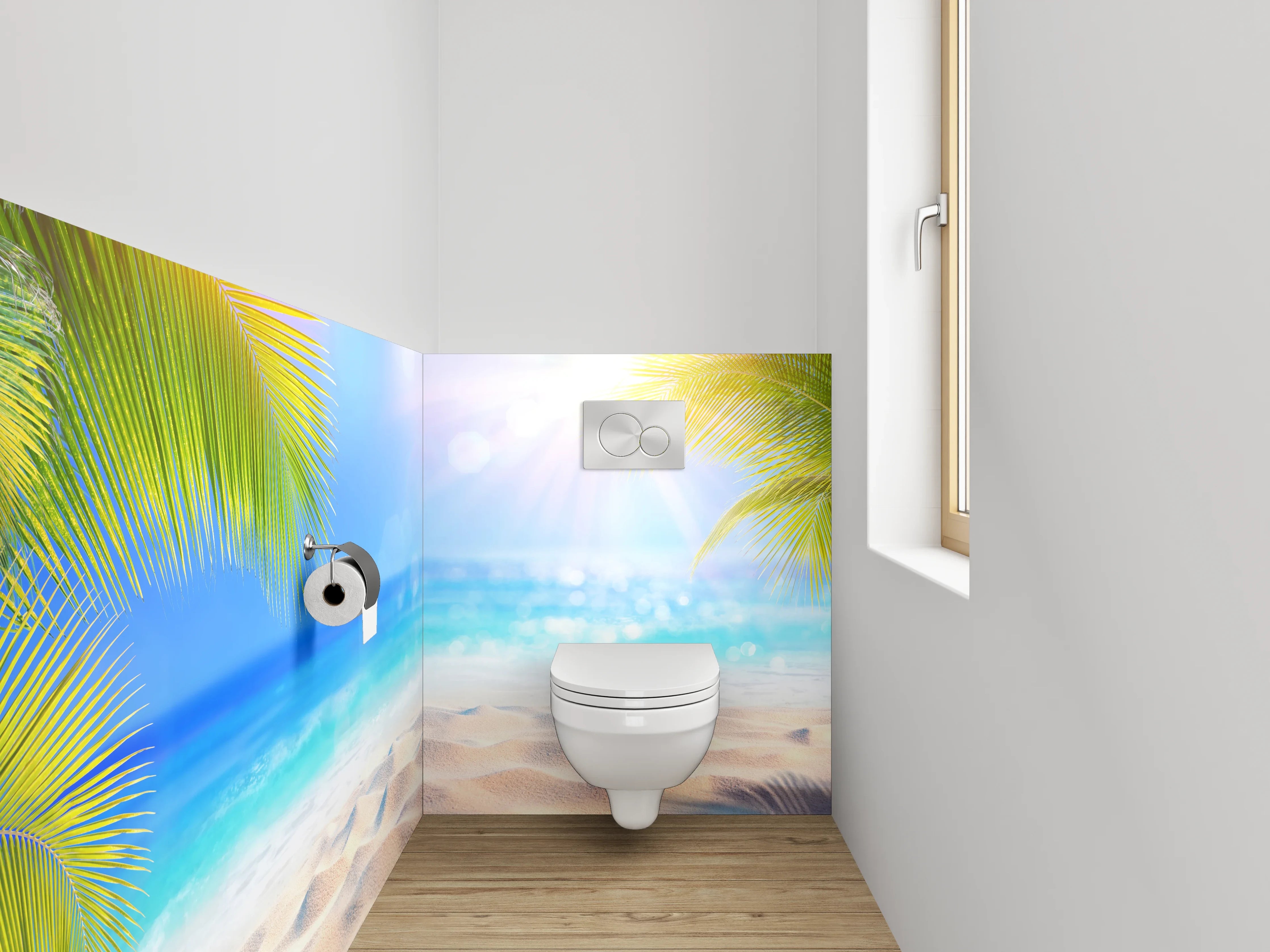 WC-Rückwand - Karibik Strandtraum – Fotomotiv