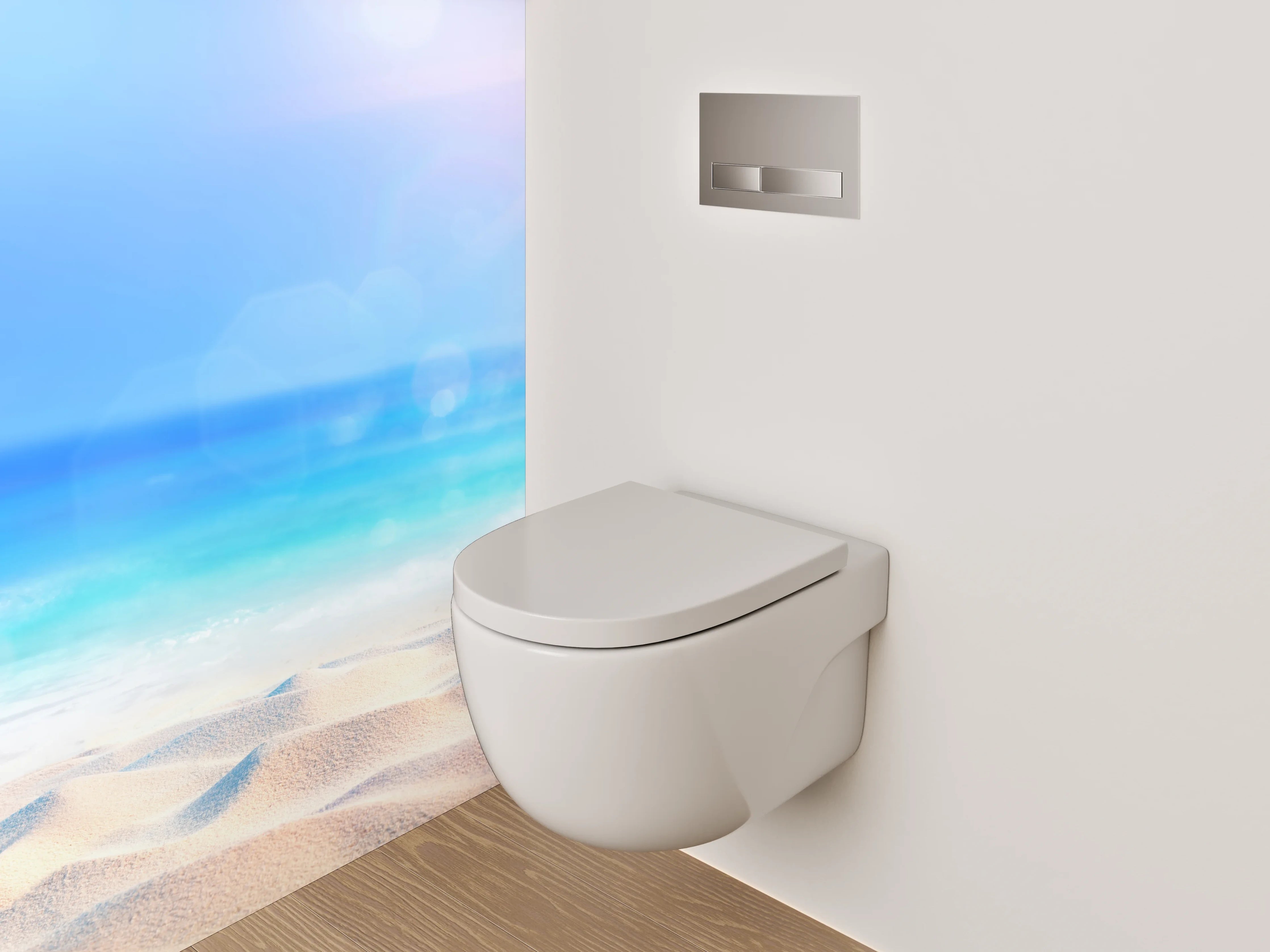 WC-Rückwand - Karibik Strandtraum – Fotomotiv