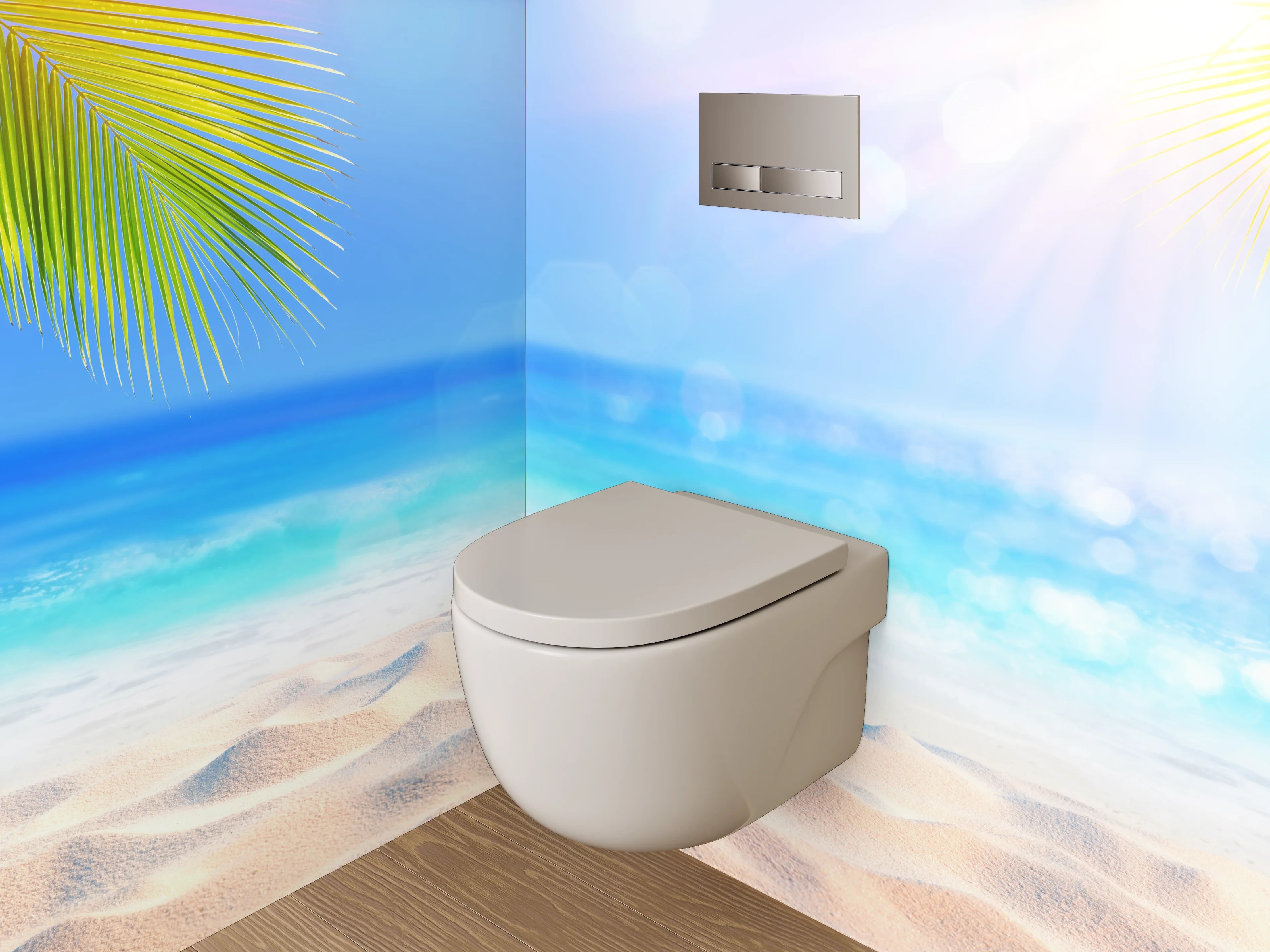 WC-Rückwand - Karibik Strandtraum – Fotomotiv