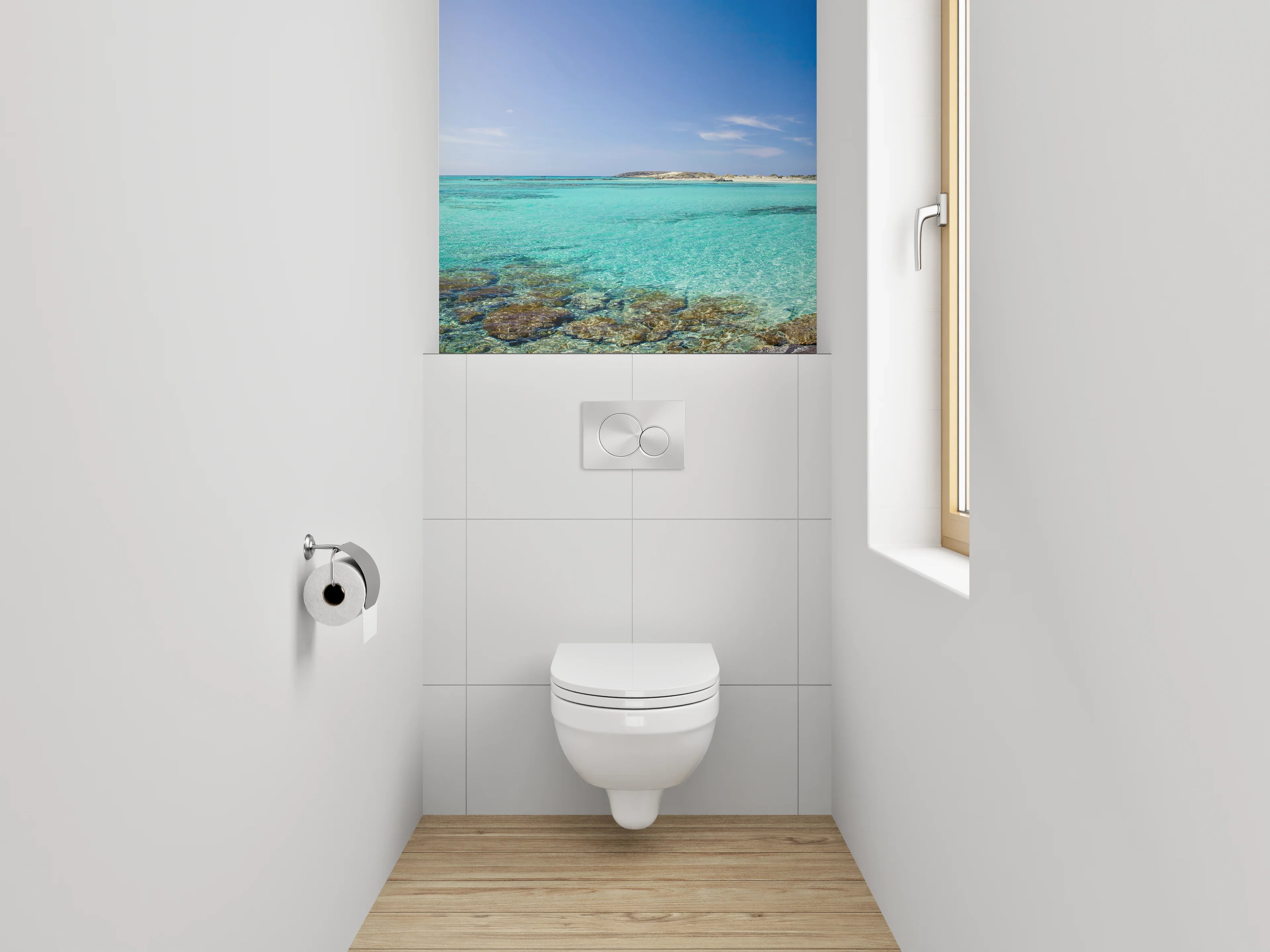 WC-Rückwand - Karibischer Traumstrand Panorama