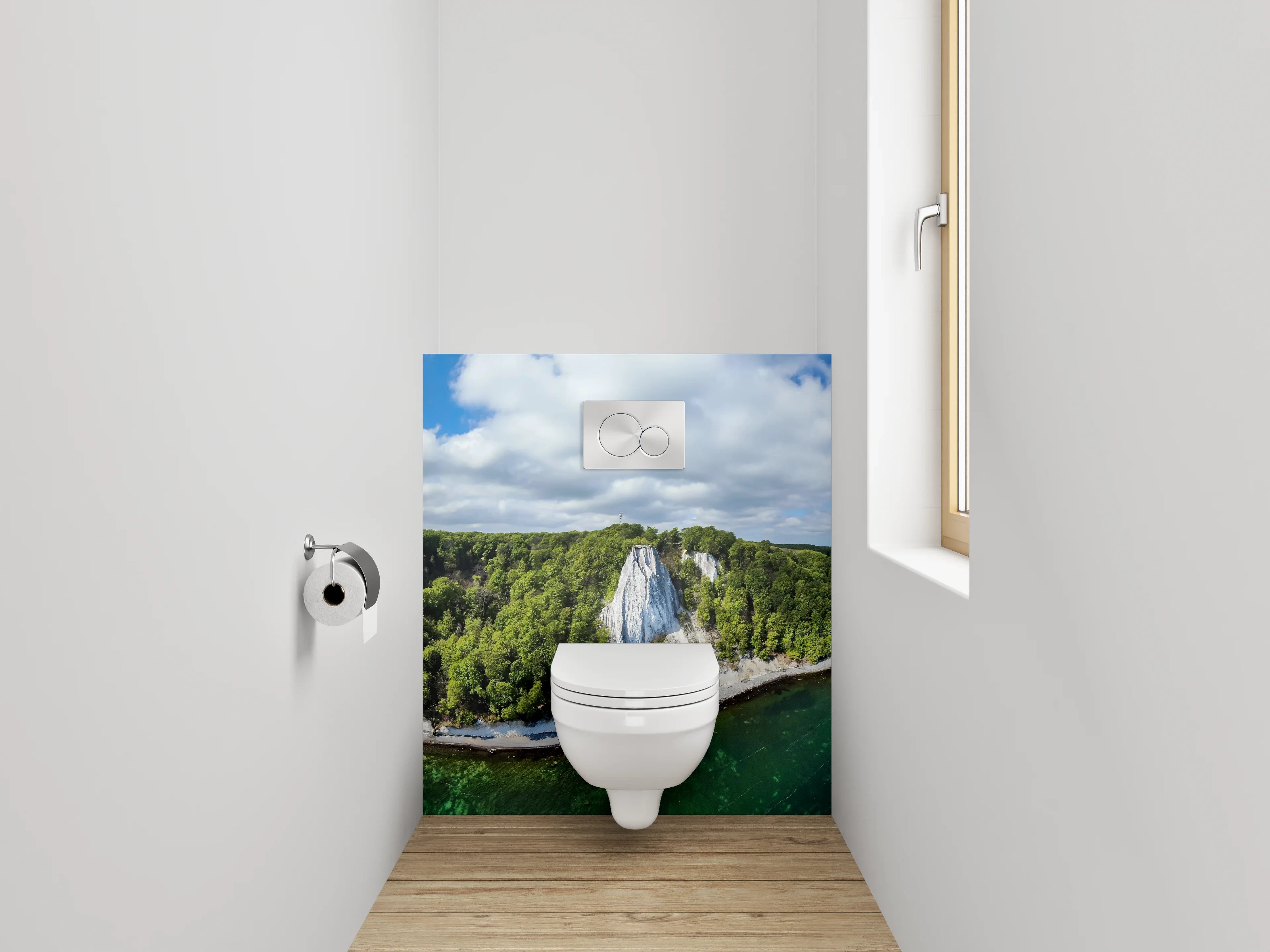 WC-Rückwand - Kreidefelsen Insel Rügen Panorama