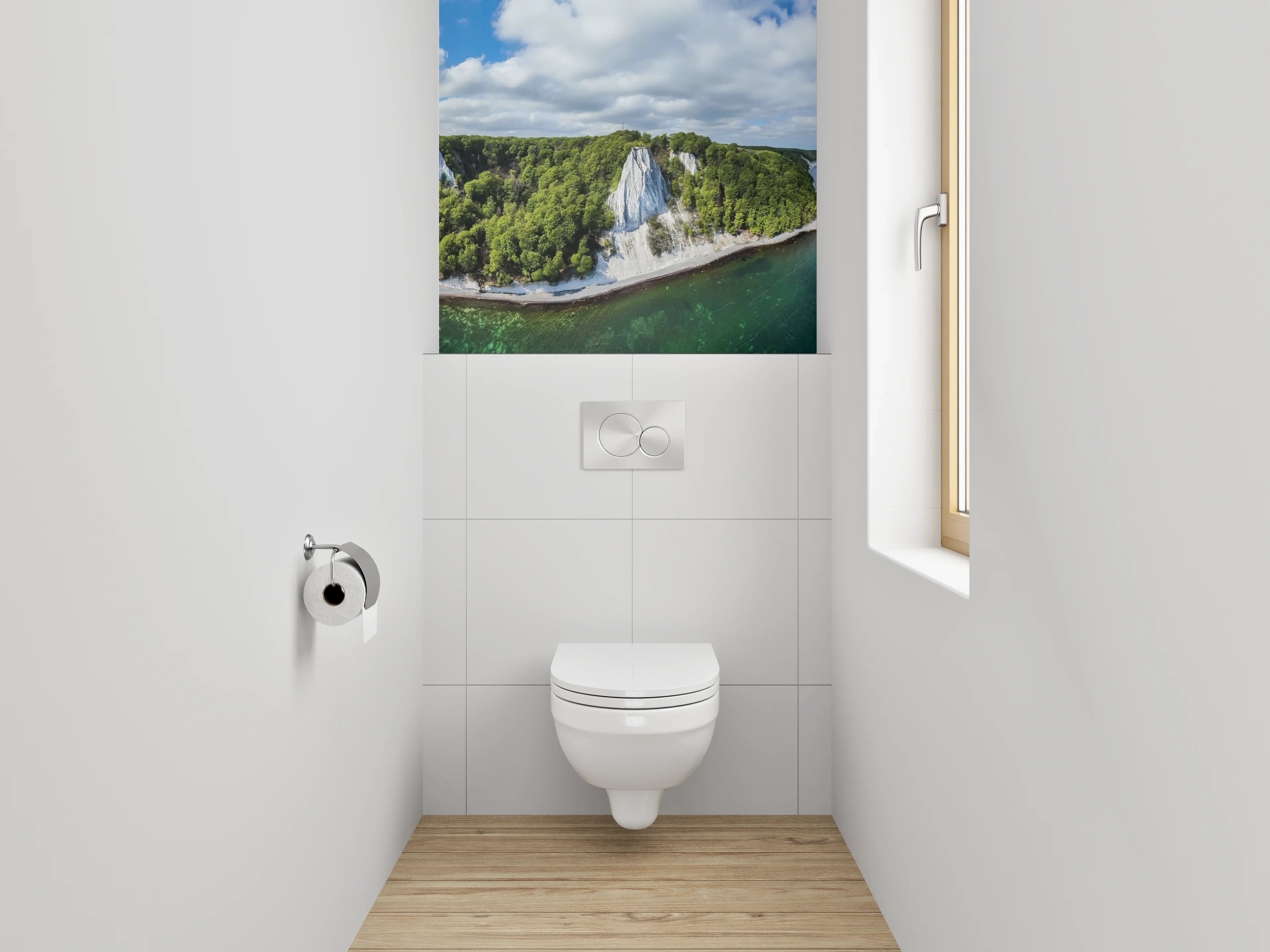 WC-Rückwand - Kreidefelsen Insel Rügen Panorama