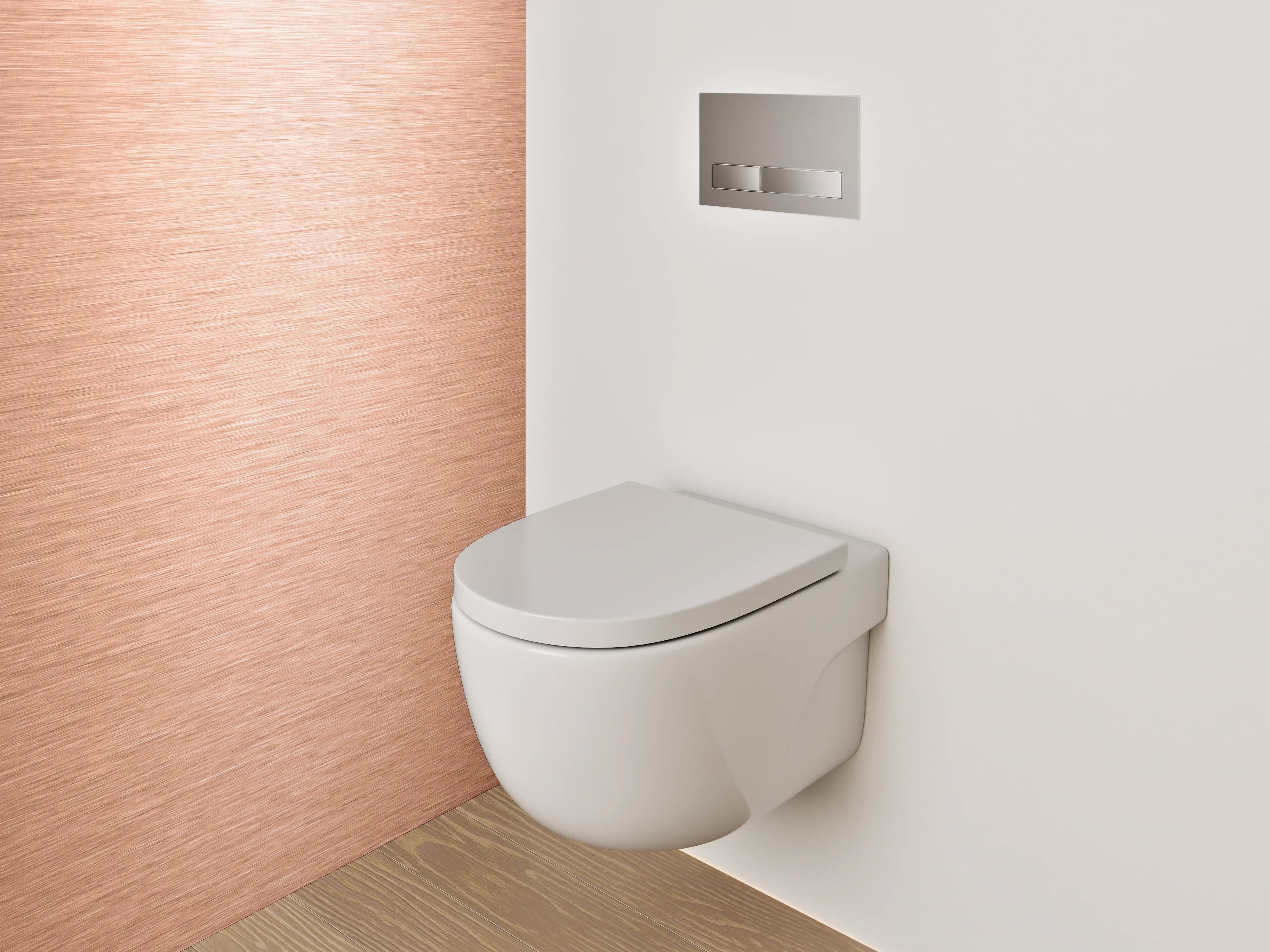 WC-Rückwand - Kupfer Metallic Effekt