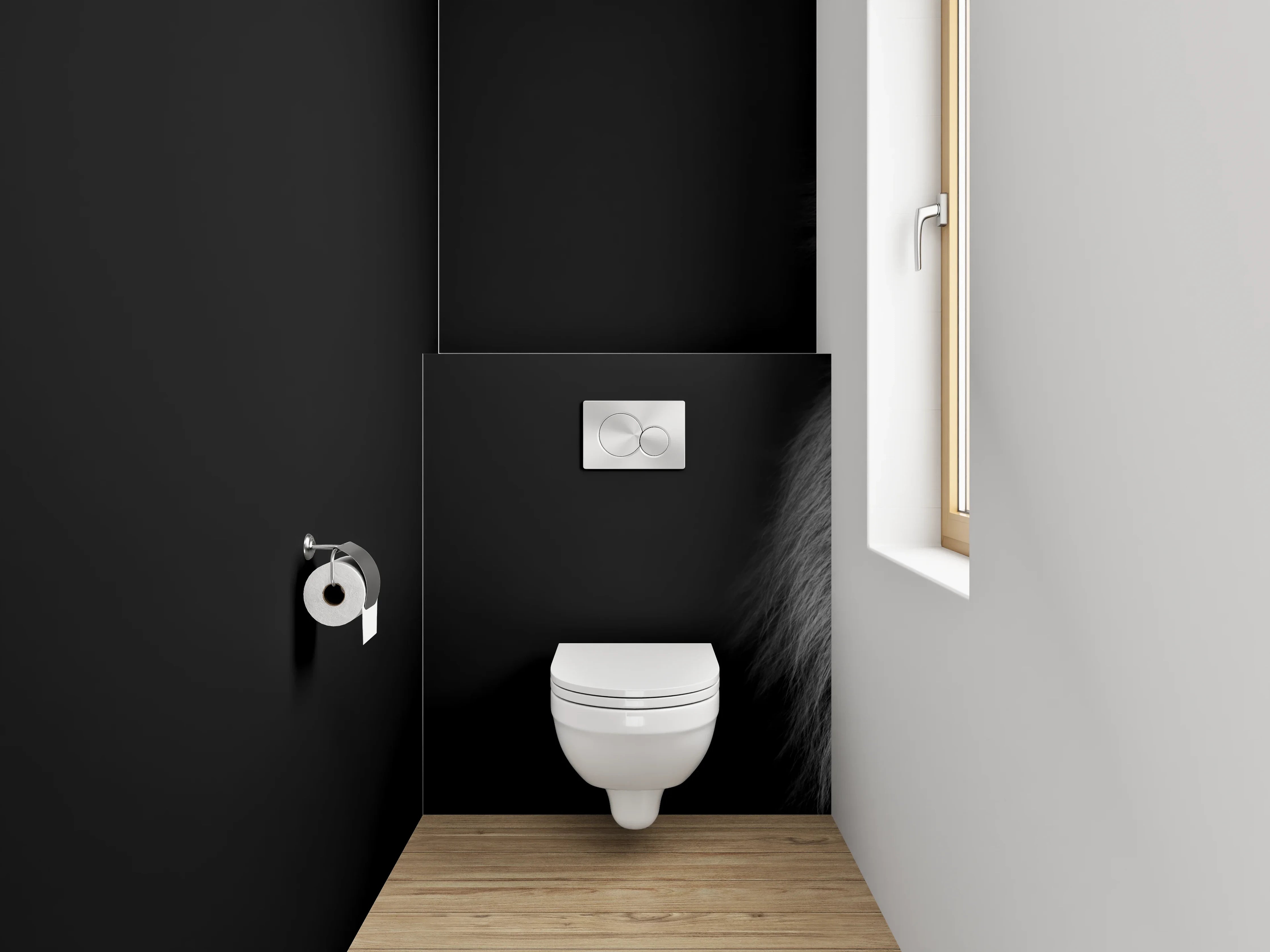 WC-Rückwand - Löwenkopf Schwarz-Weiß Zeichnung