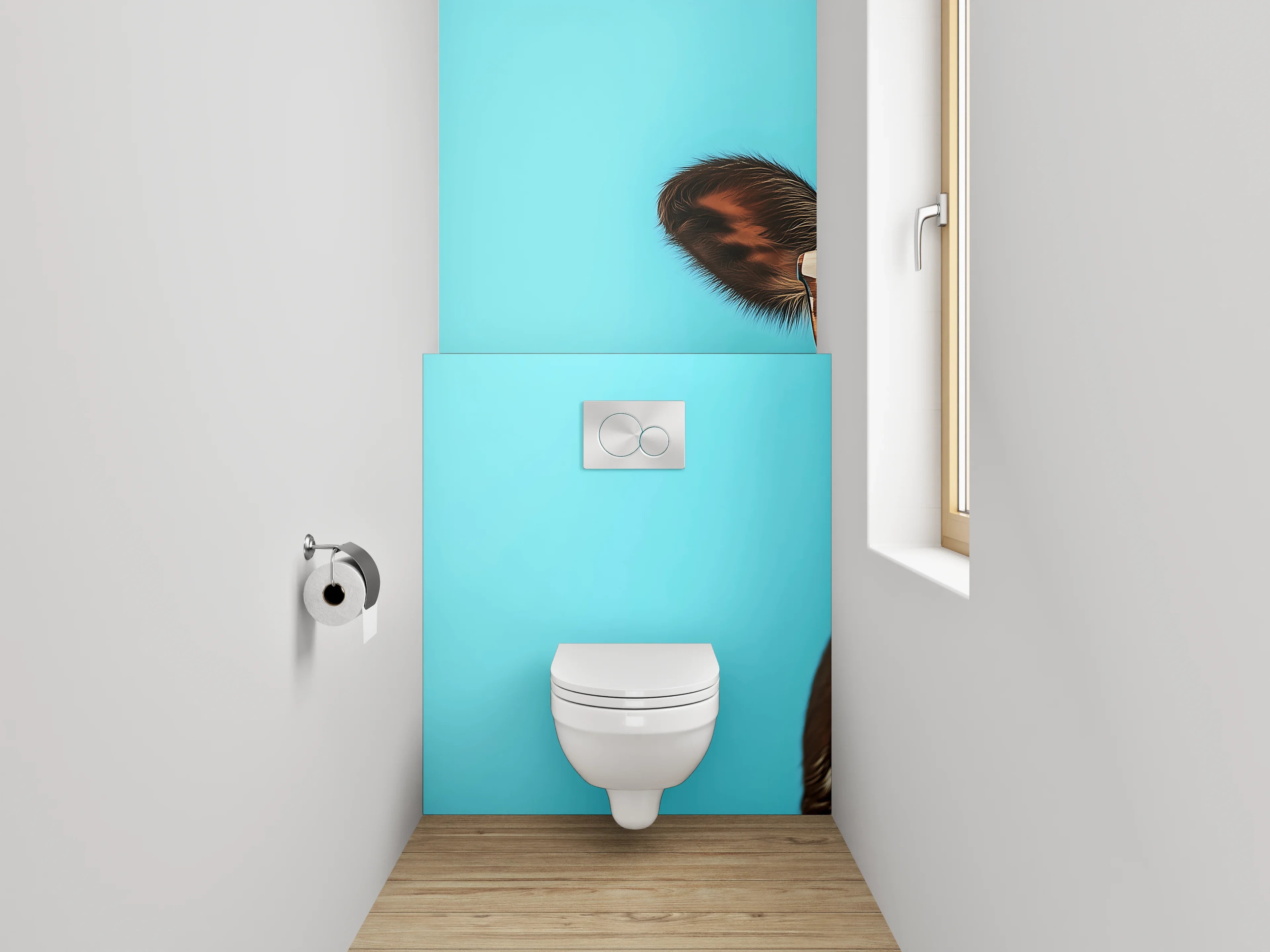 WC-Rückwand - Lustige Kuh mit Sonnenbrille