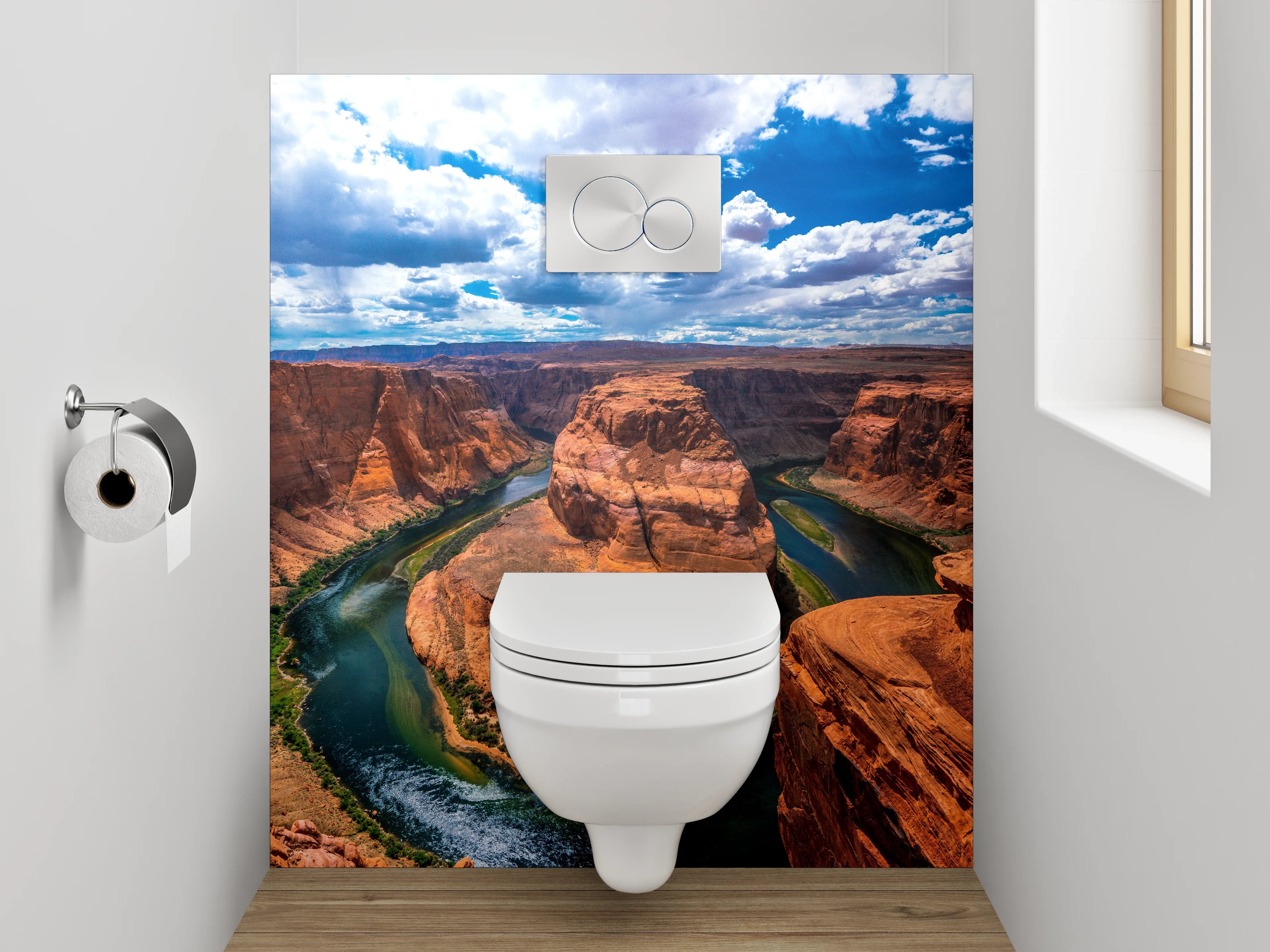 WC-Rückwand - Majestätische Felslandschaft am Horseshoe Bend