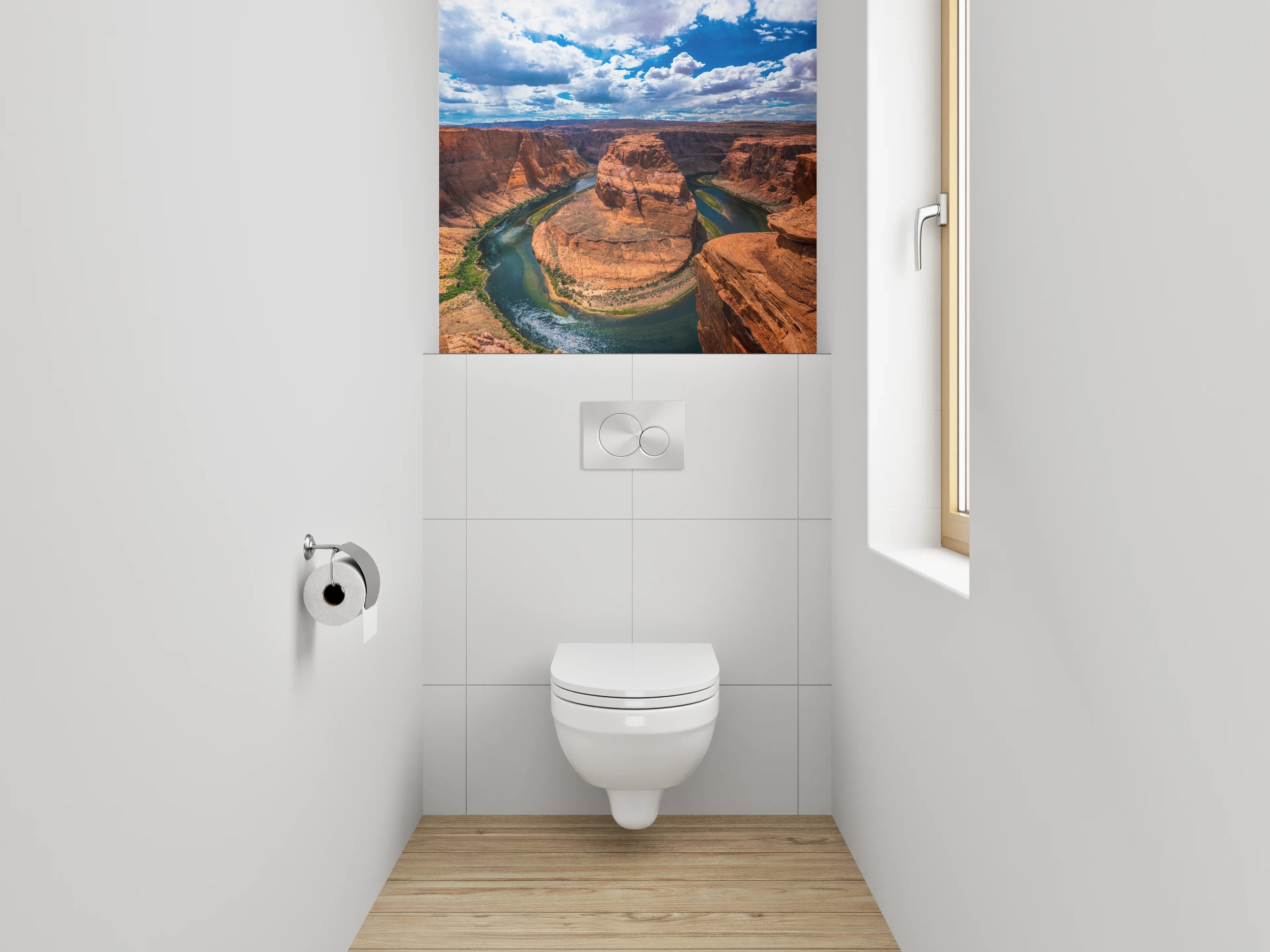 WC-Rückwand - Majestätische Felslandschaft am Horseshoe Bend