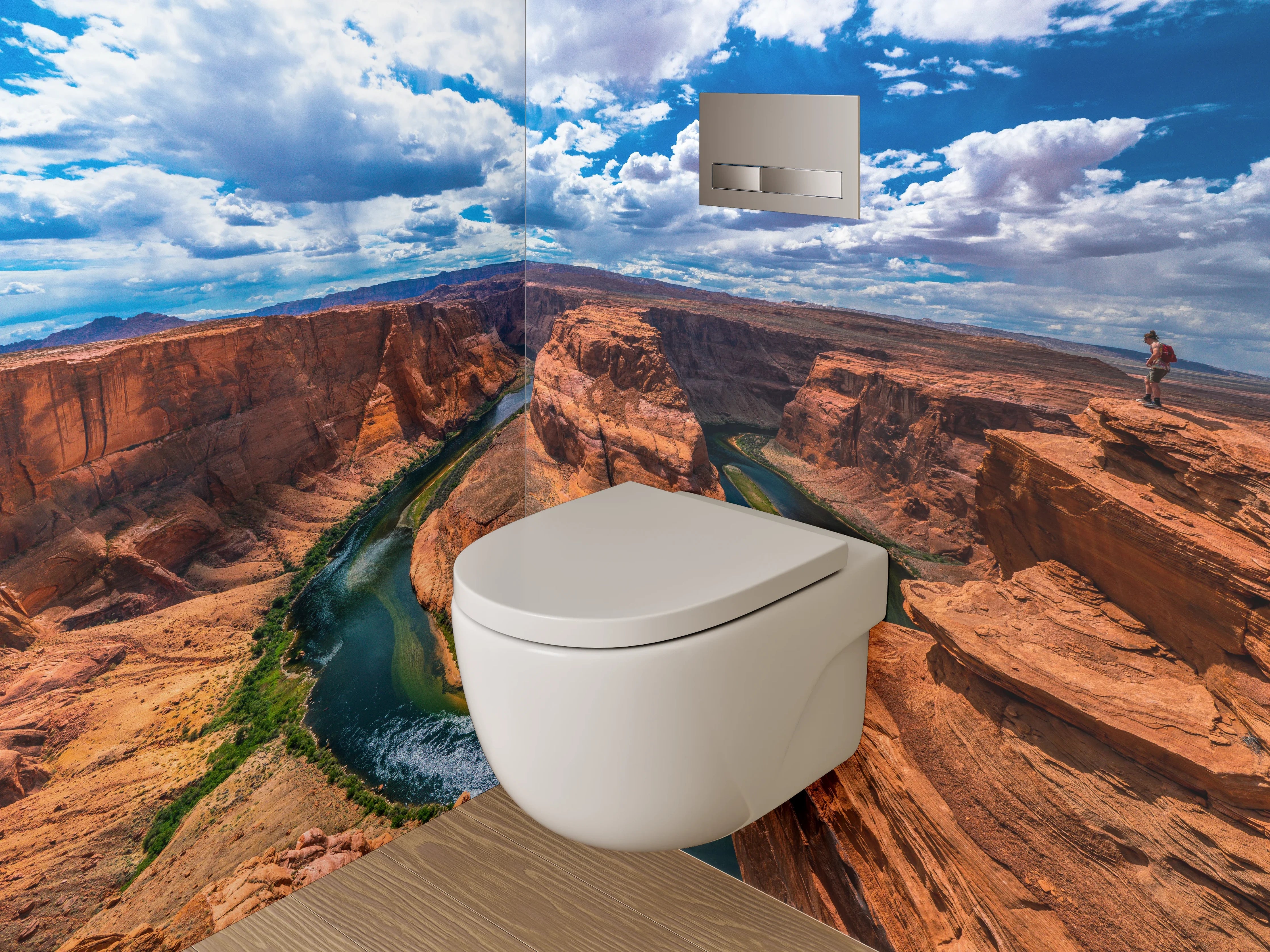 WC-Rückwand - Majestätische Felslandschaft am Horseshoe Bend