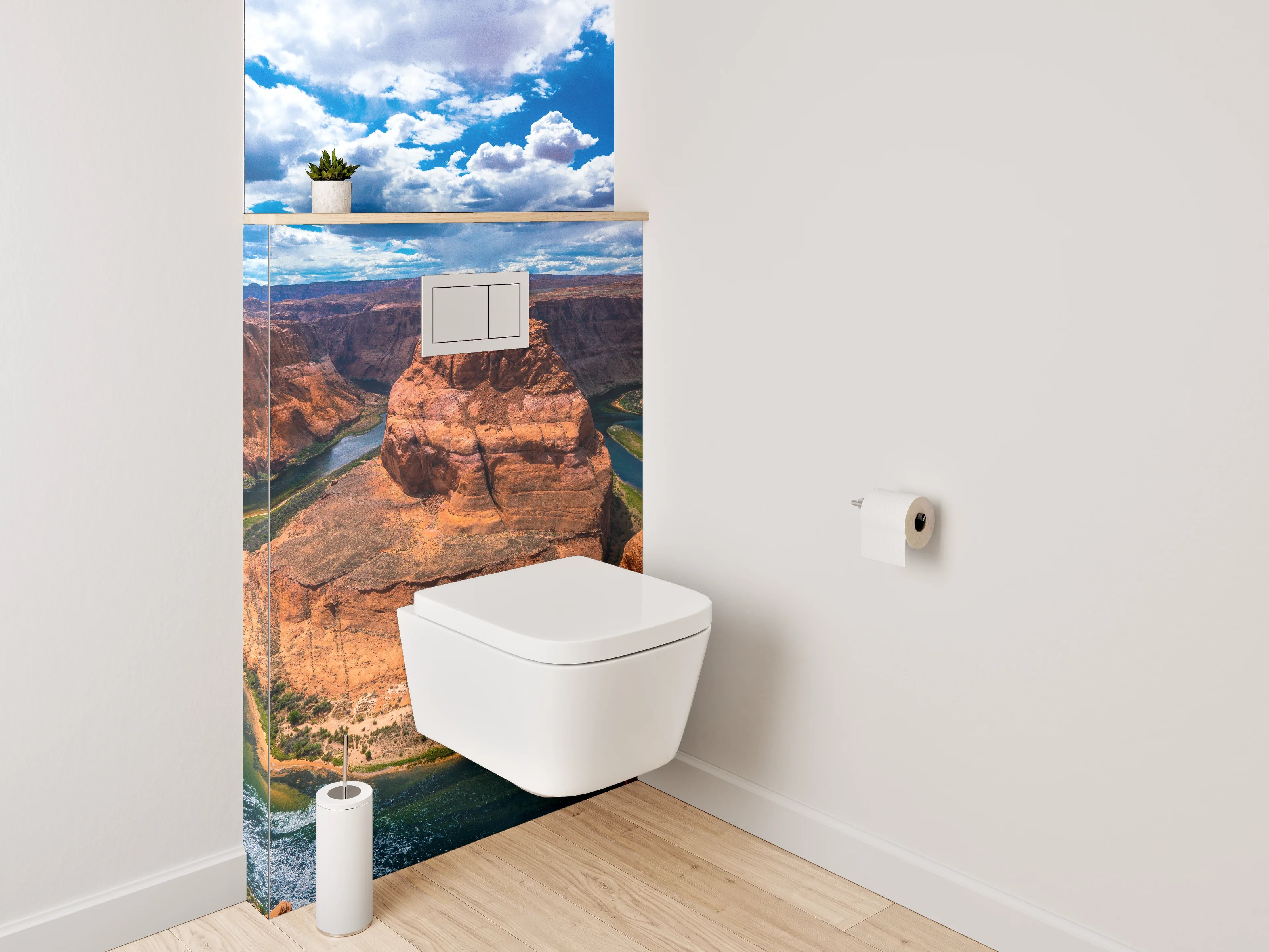 WC-Rückwand - Majestätische Felslandschaft am Horseshoe Bend