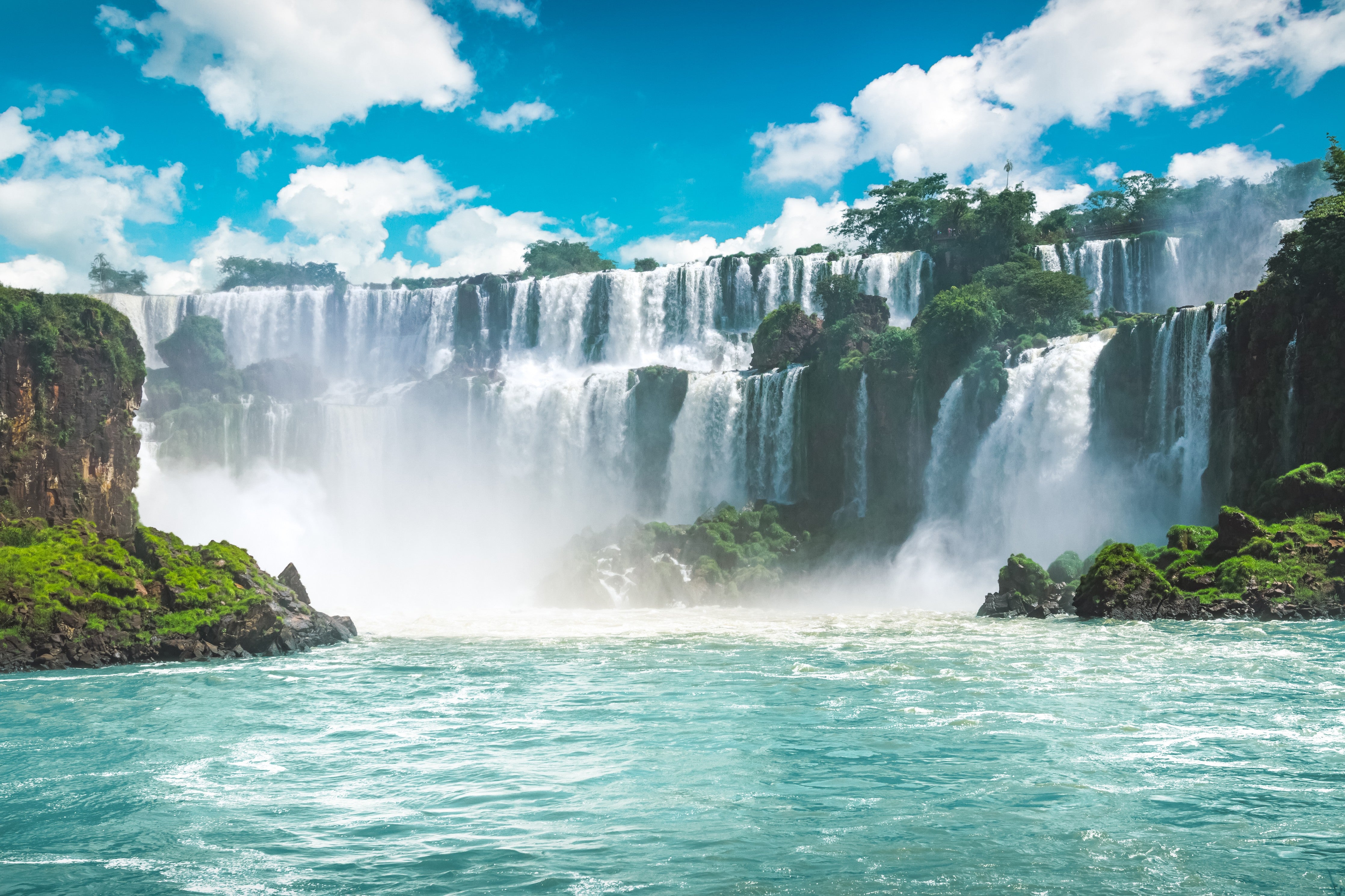 WC-Rückwand-Majestätischer Wasserfall Natur Fotomotiv