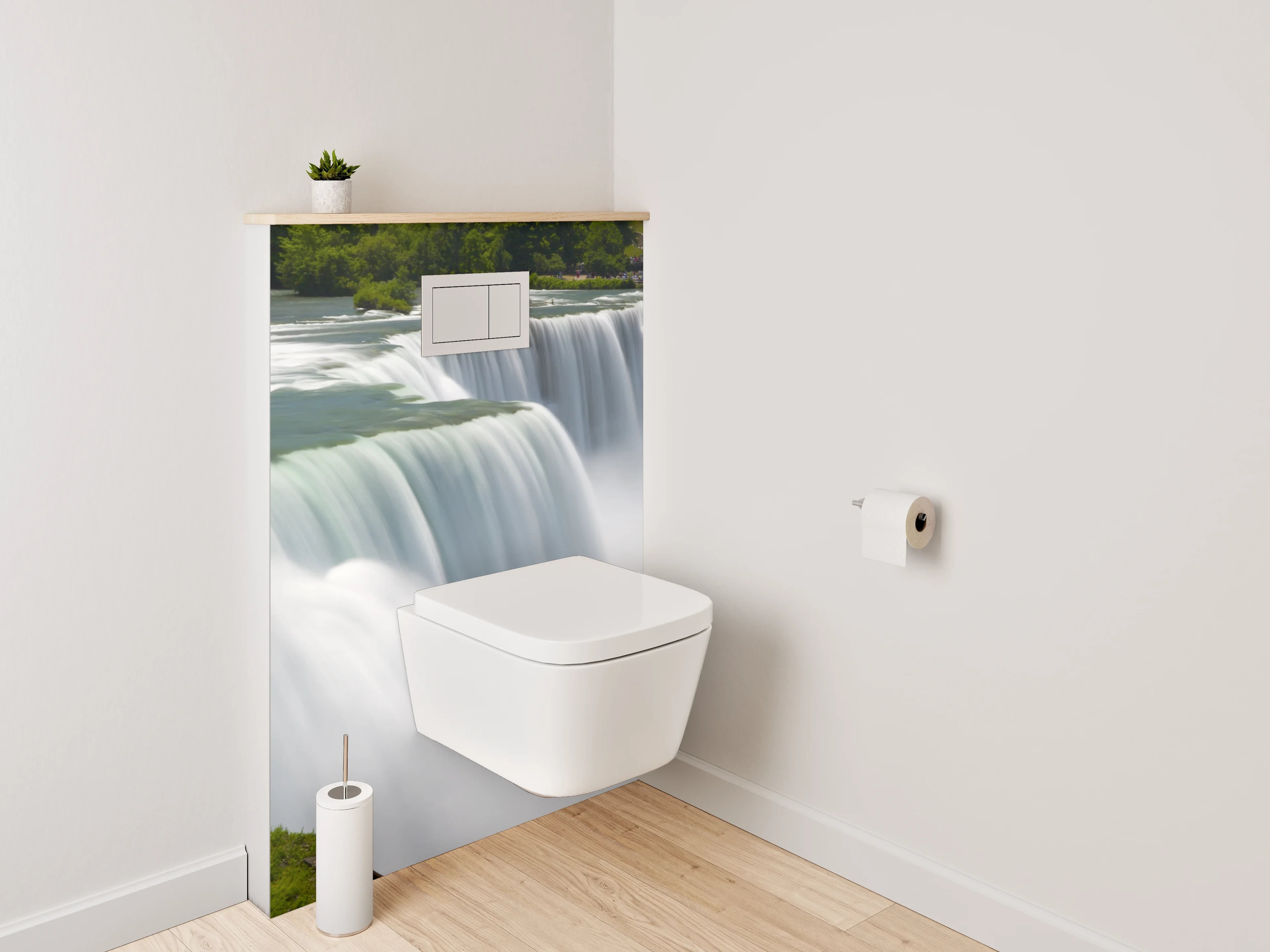 WC-Rückwand - Majestätischer Wasserfall Naturfotografie