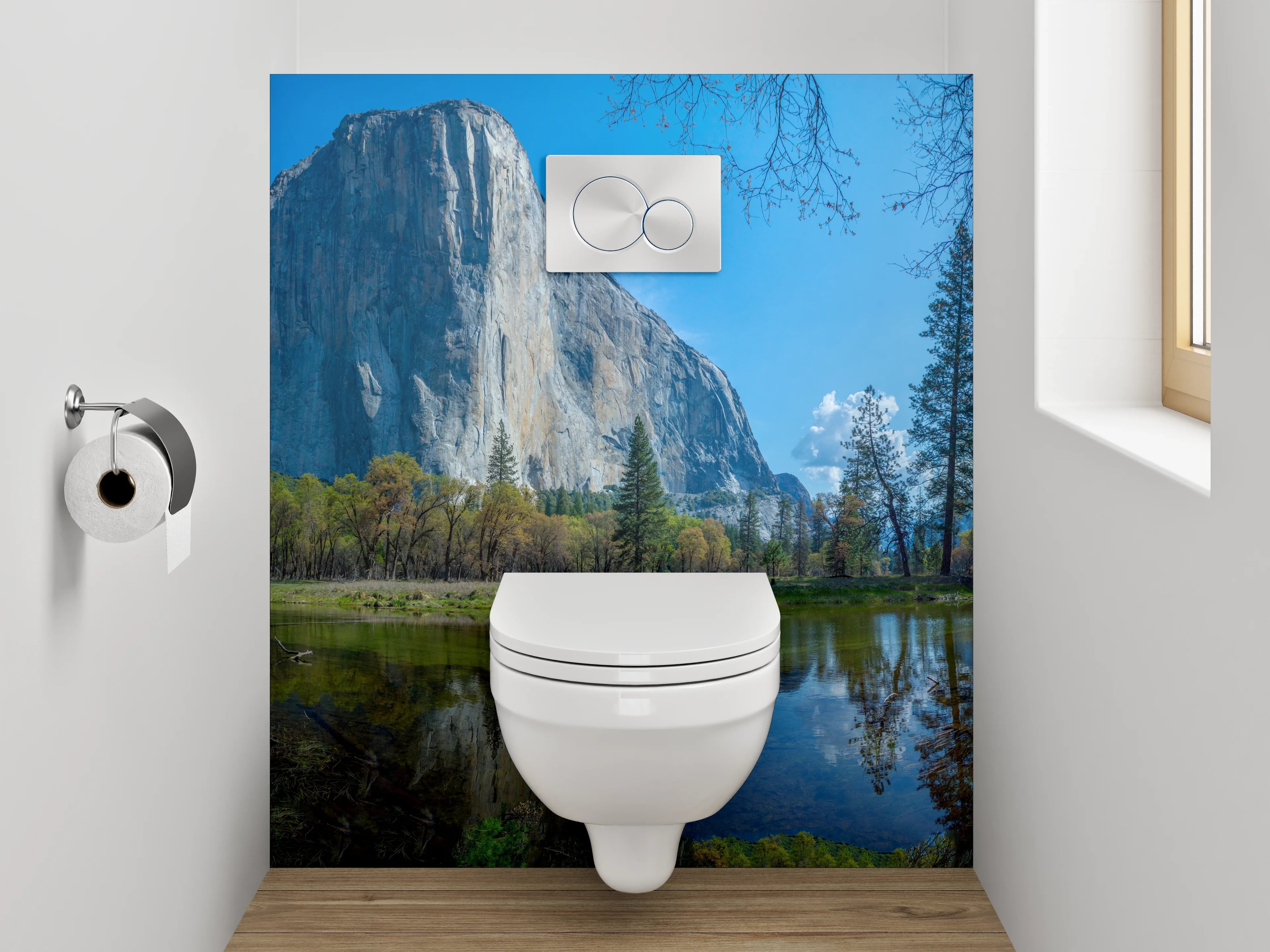 WC-Rückwand - Malerischer Yosemite Nationalpark Panoramablick