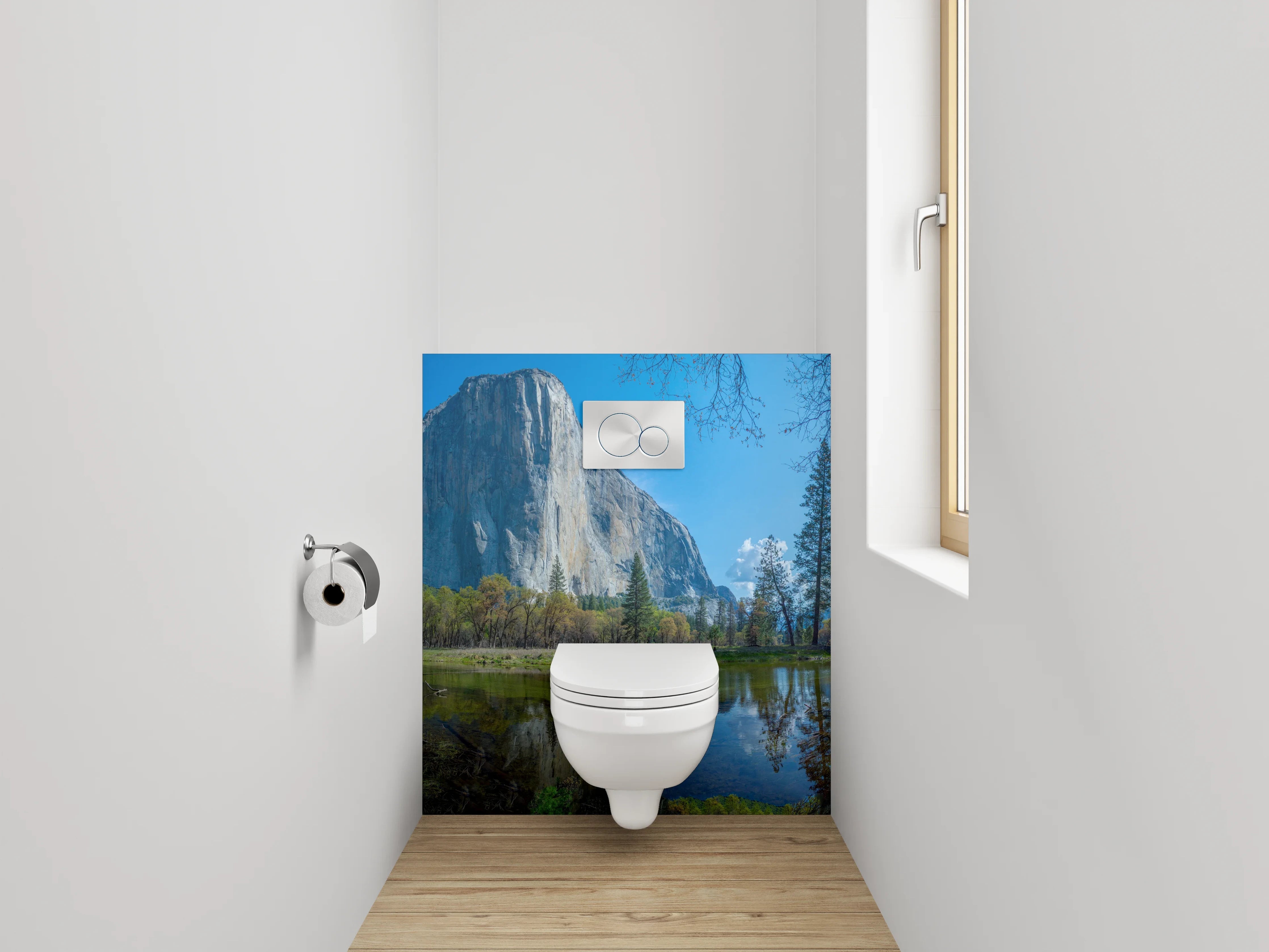 WC-Rückwand - Malerischer Yosemite Nationalpark Panoramablick