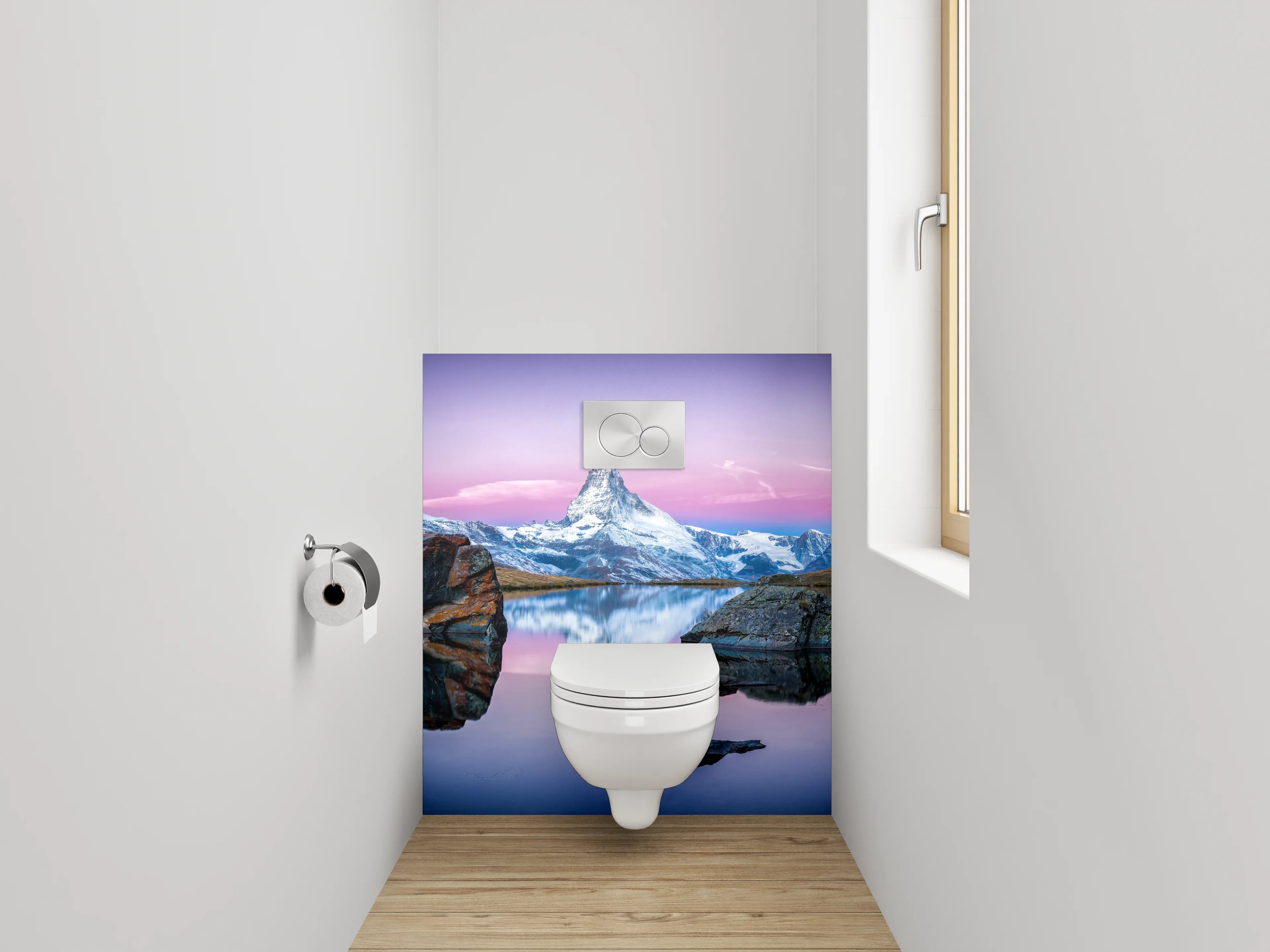 WC-Rückwand - Matterhorn im Morgenlicht Panorama