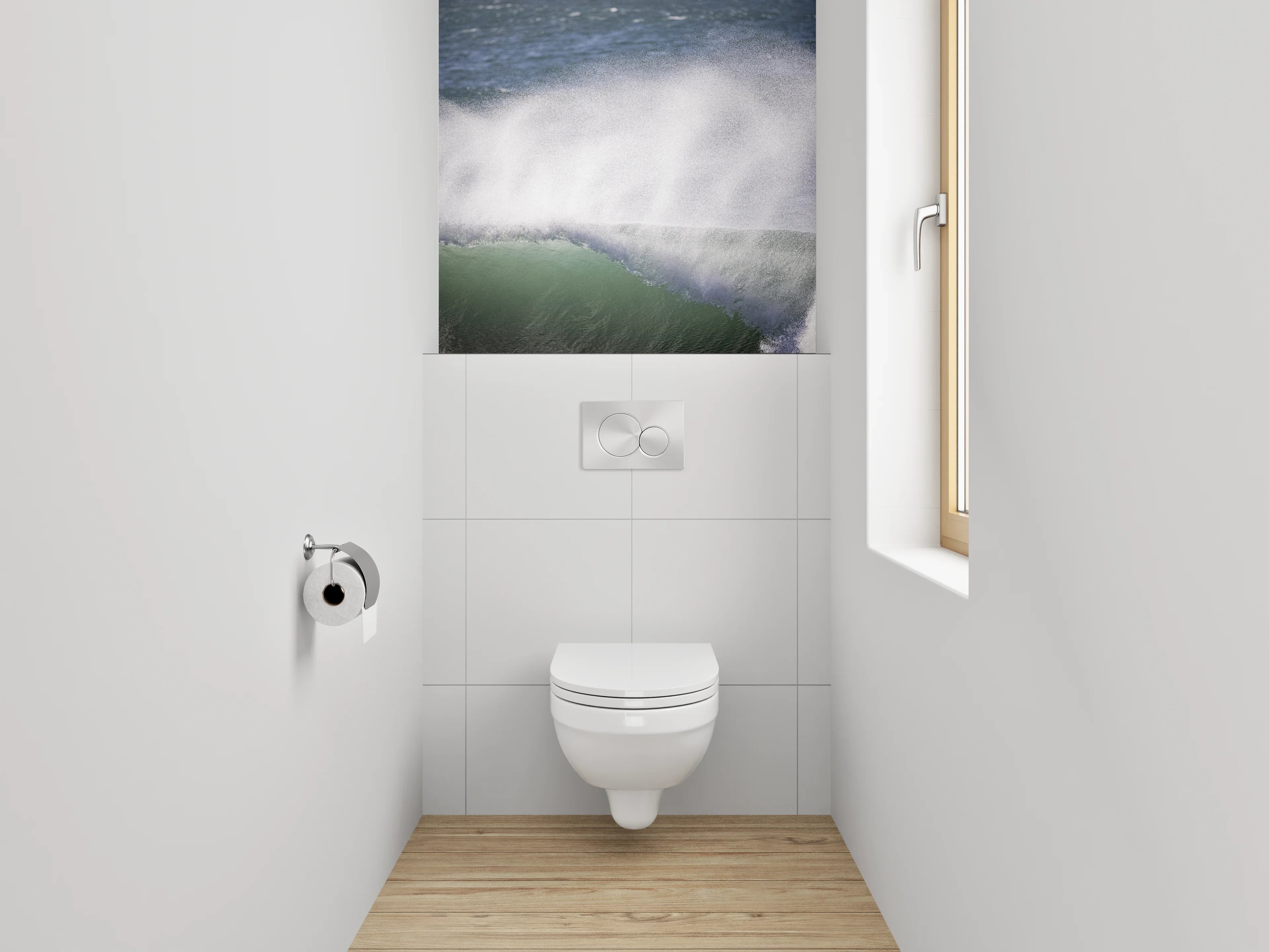 WC-Rückwand - Meereswelle Naturfotografie