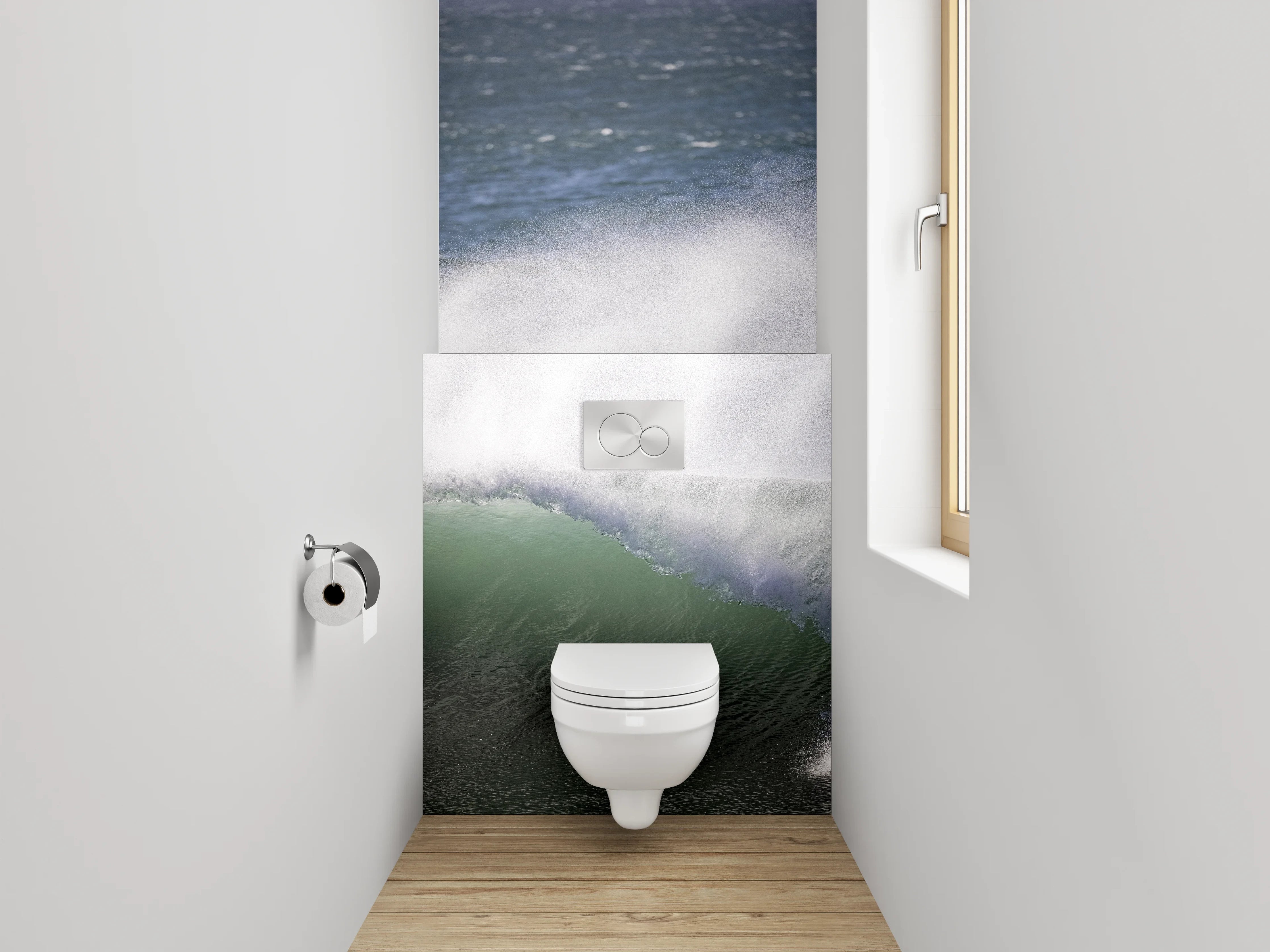 WC-Rückwand - Meereswelle Naturfotografie