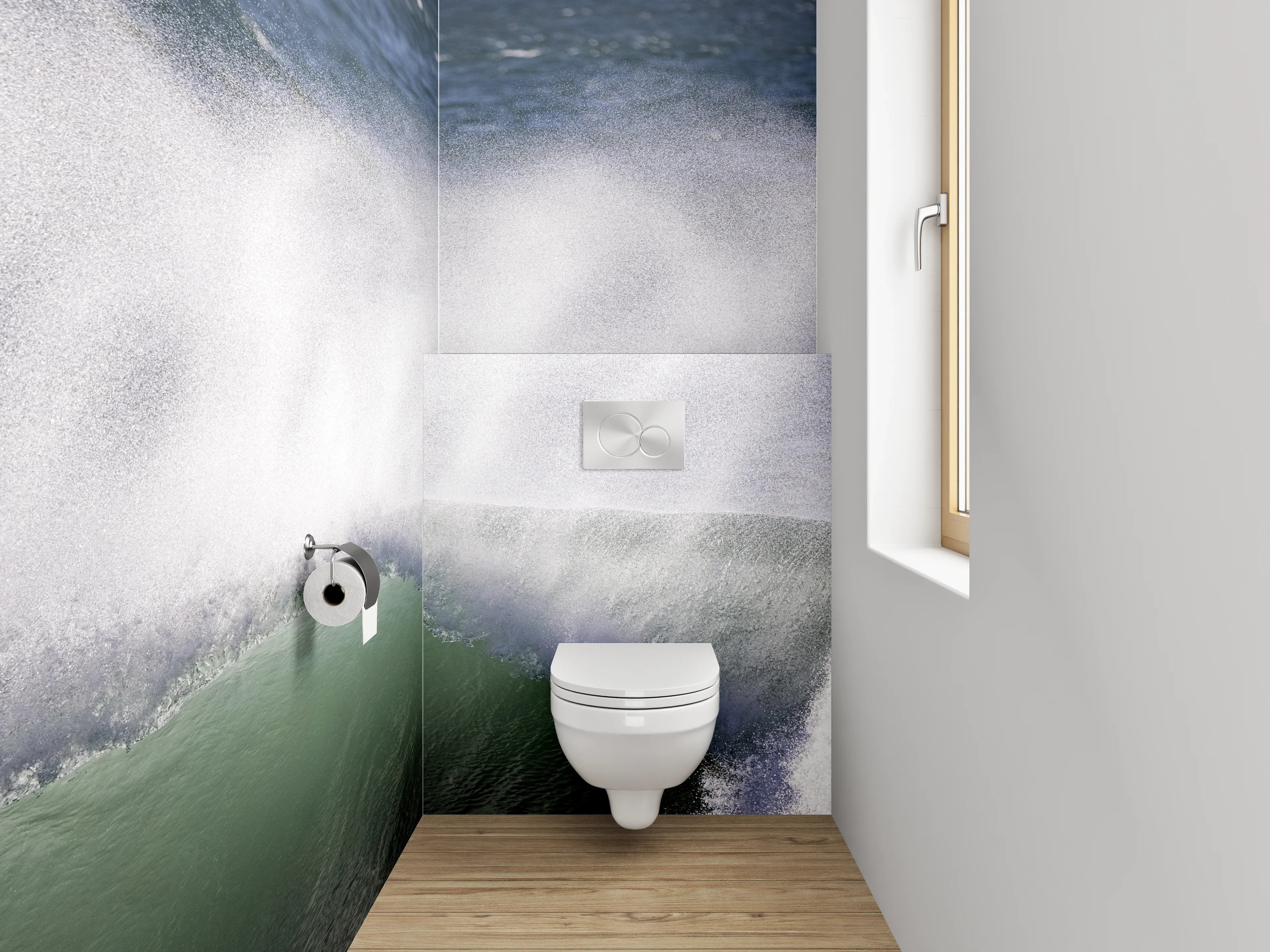 WC-Rückwand - Meereswelle Naturfotografie