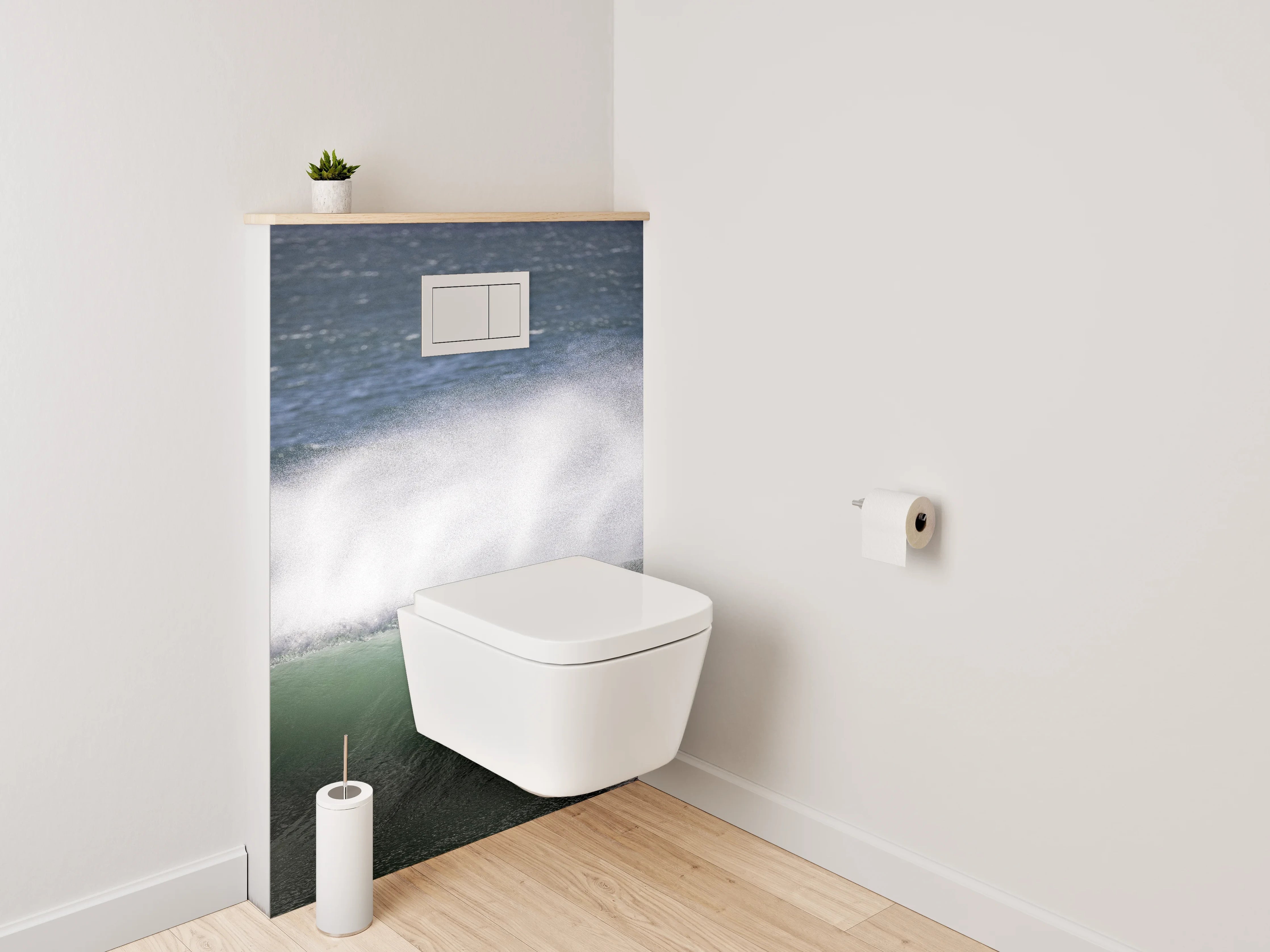 WC-Rückwand - Meereswelle Naturfotografie