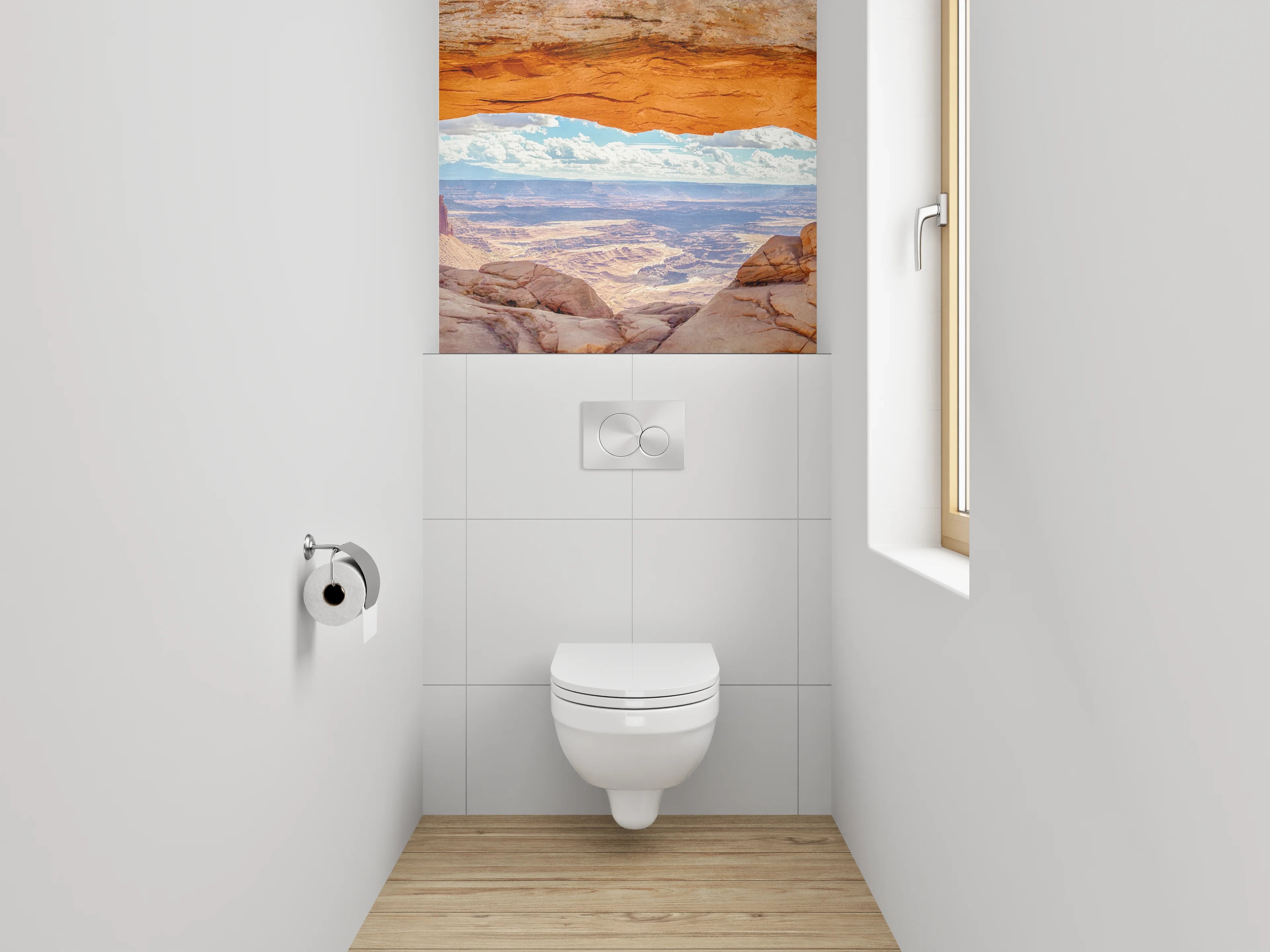 WC-Rückwand - Mesa Arch Panorama Canyonlands Utah