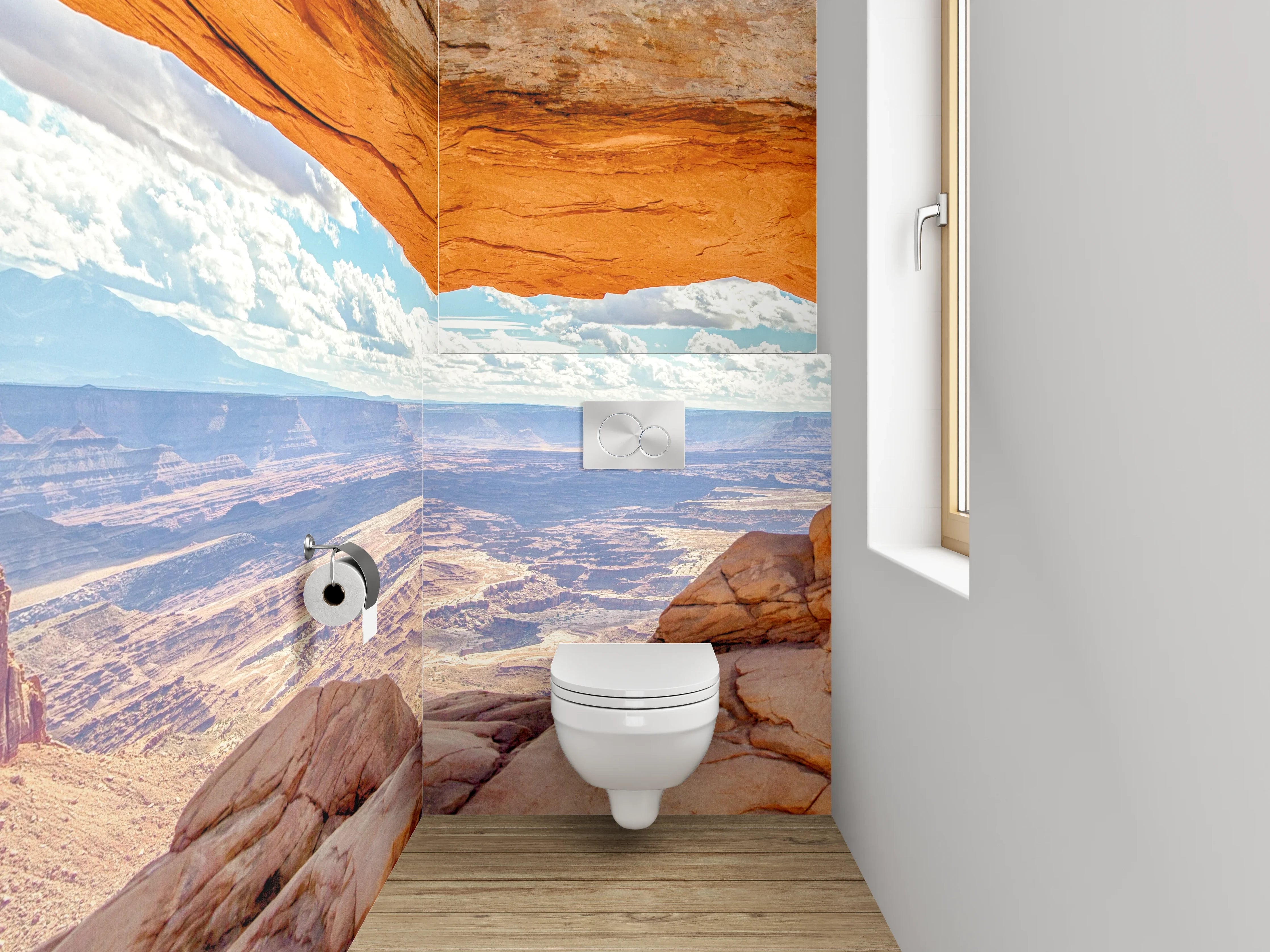 WC-Rückwand - Mesa Arch Panorama Canyonlands Utah