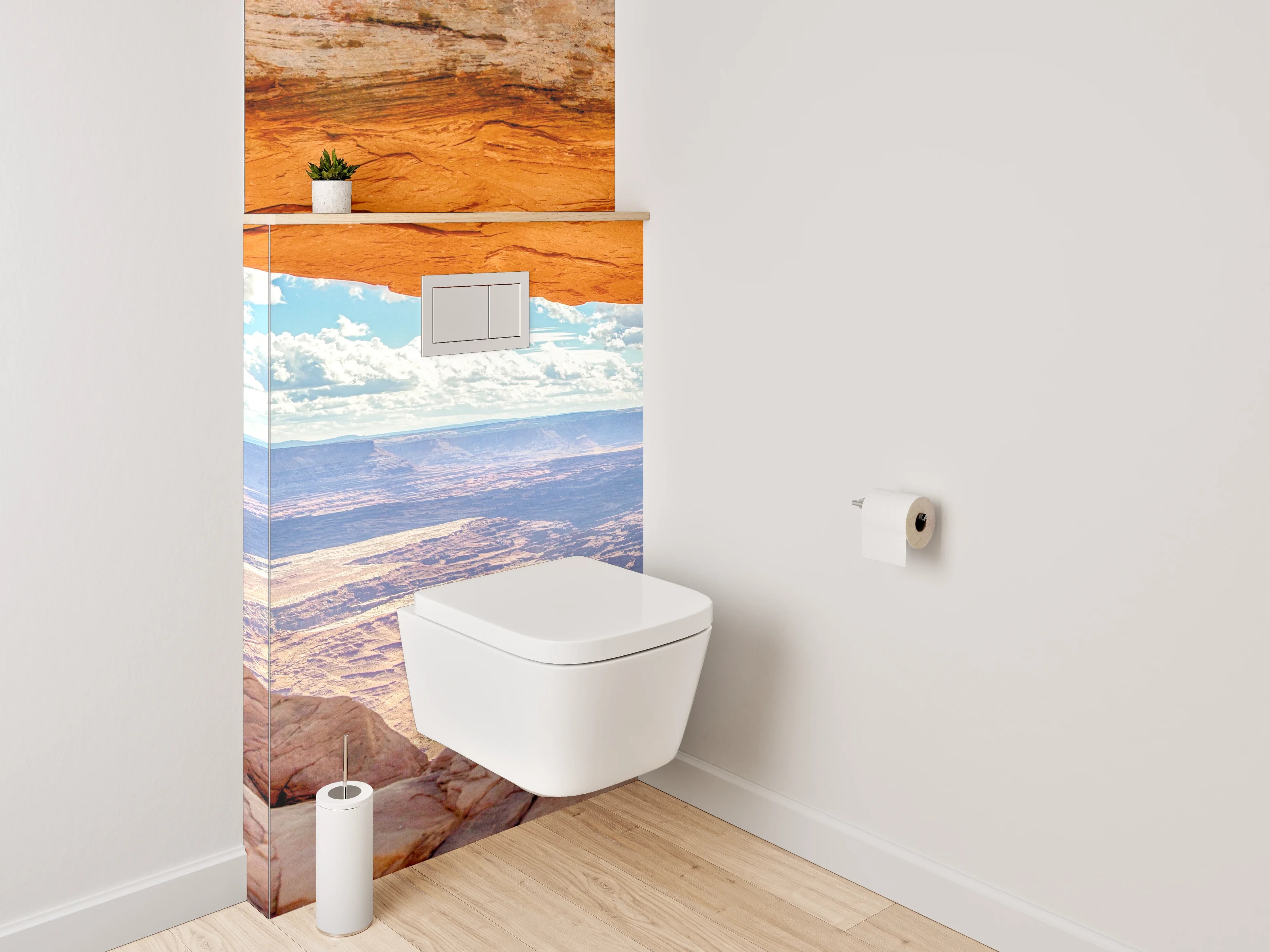 WC-Rückwand - Mesa Arch Panorama Canyonlands Utah