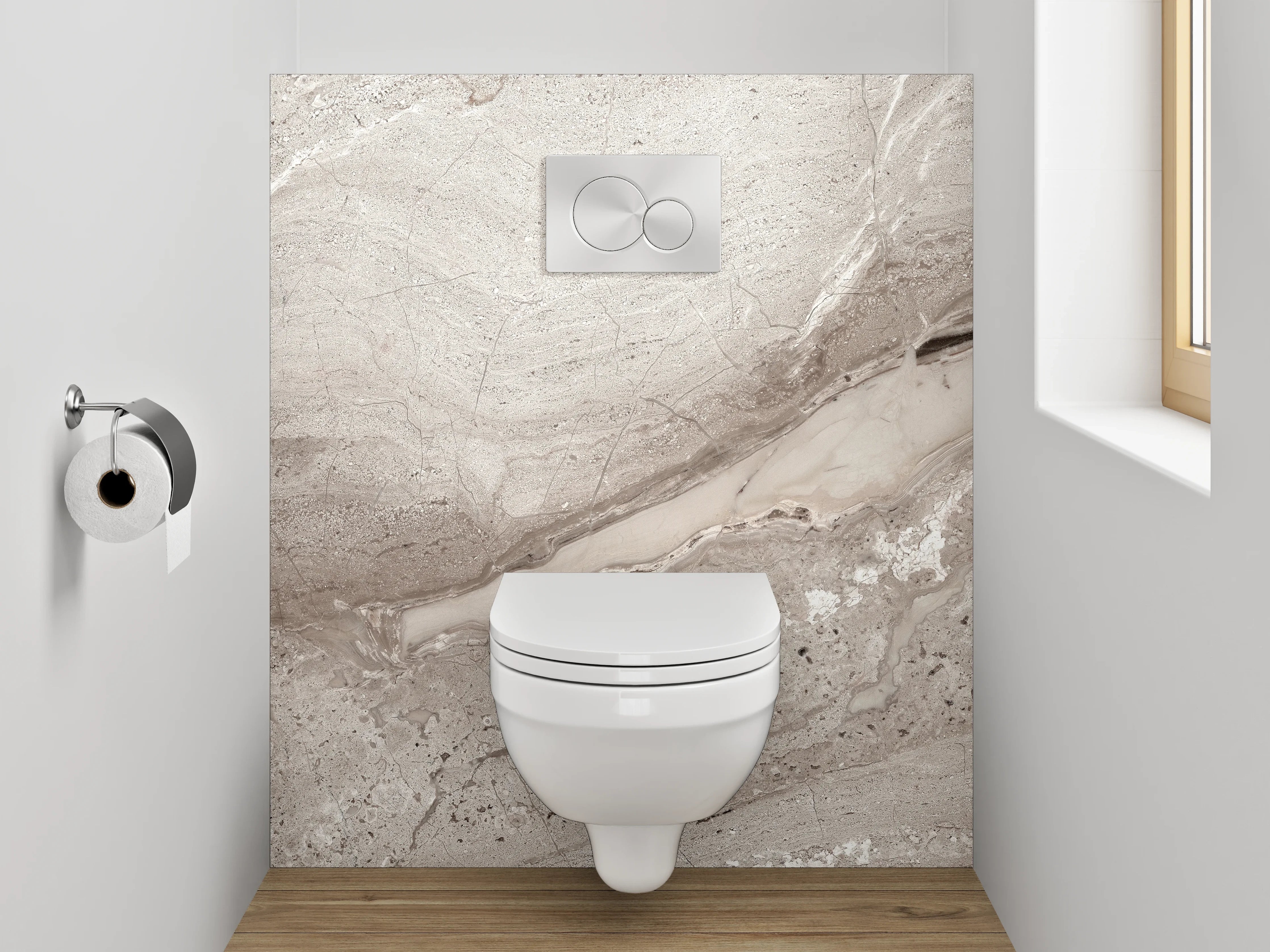WC-Rückwand - Moderne Naturstein-Optik für dein Zuhause