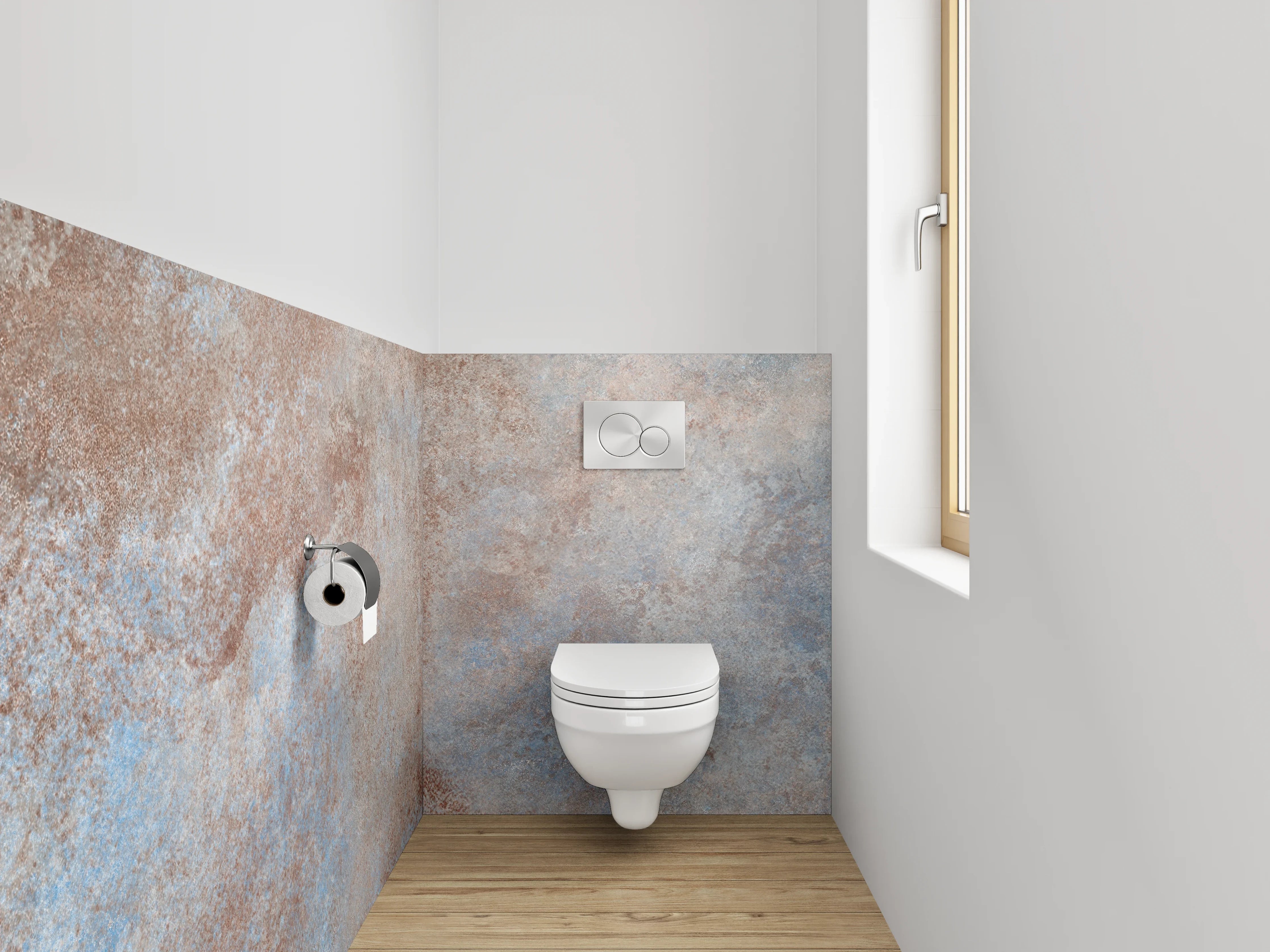 WC-Rückwand - Moderne Steinstruktur Fliesenoptik