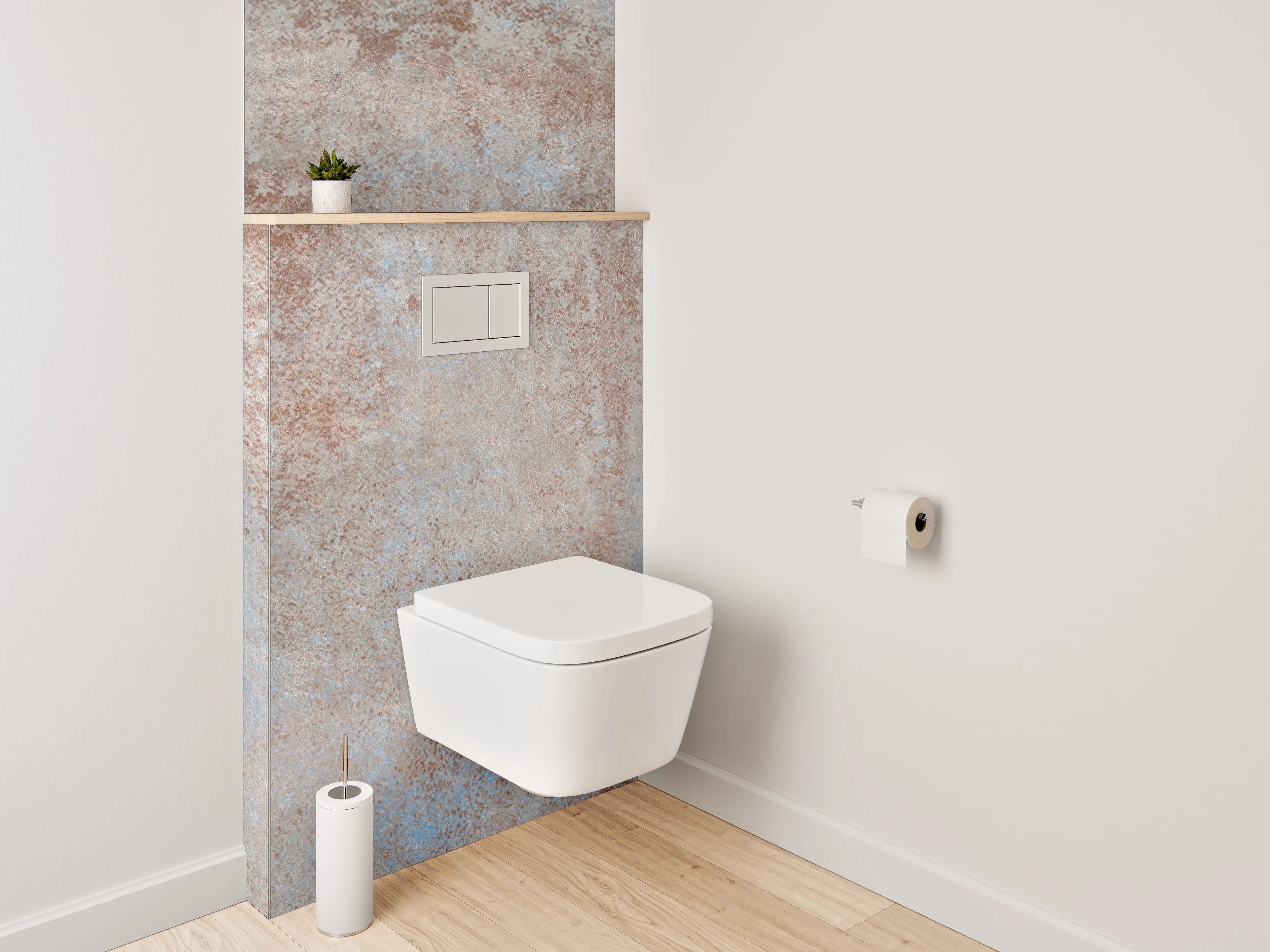 WC-Rückwand - Moderne Steinstruktur Fliesenoptik