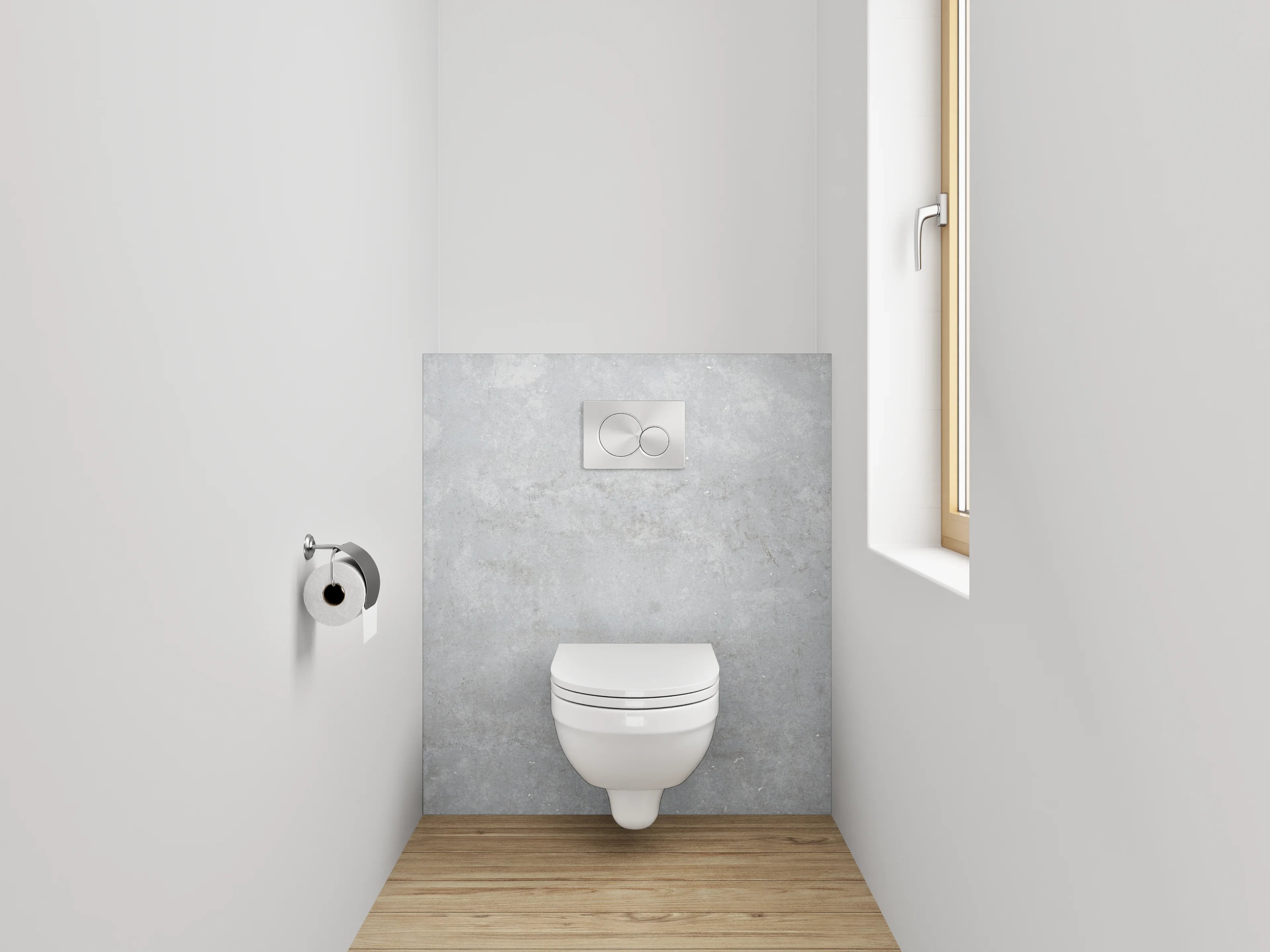WC-Rückwand - Moderne graue Fliesen für stilvolles Zuhause